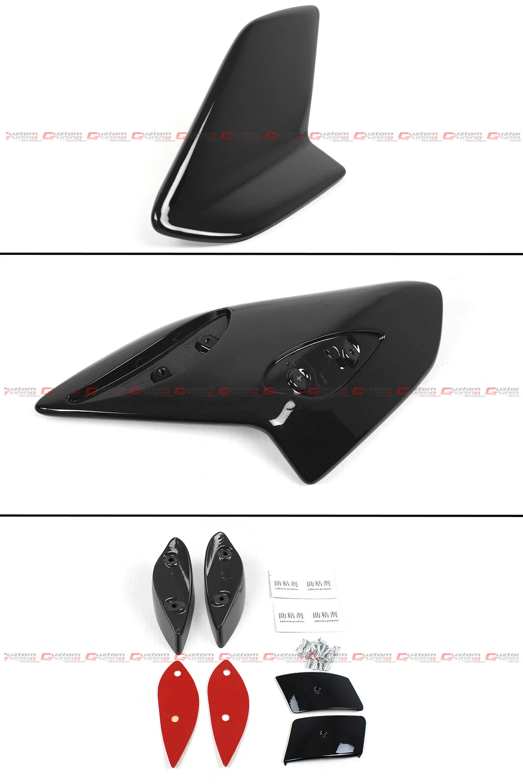 Gloss Black Rear Trunk Spoiler Roof Wing For 2017-2021 Honda Civic FK7 HATCHBACK (Not fit Sedan) - Image 3