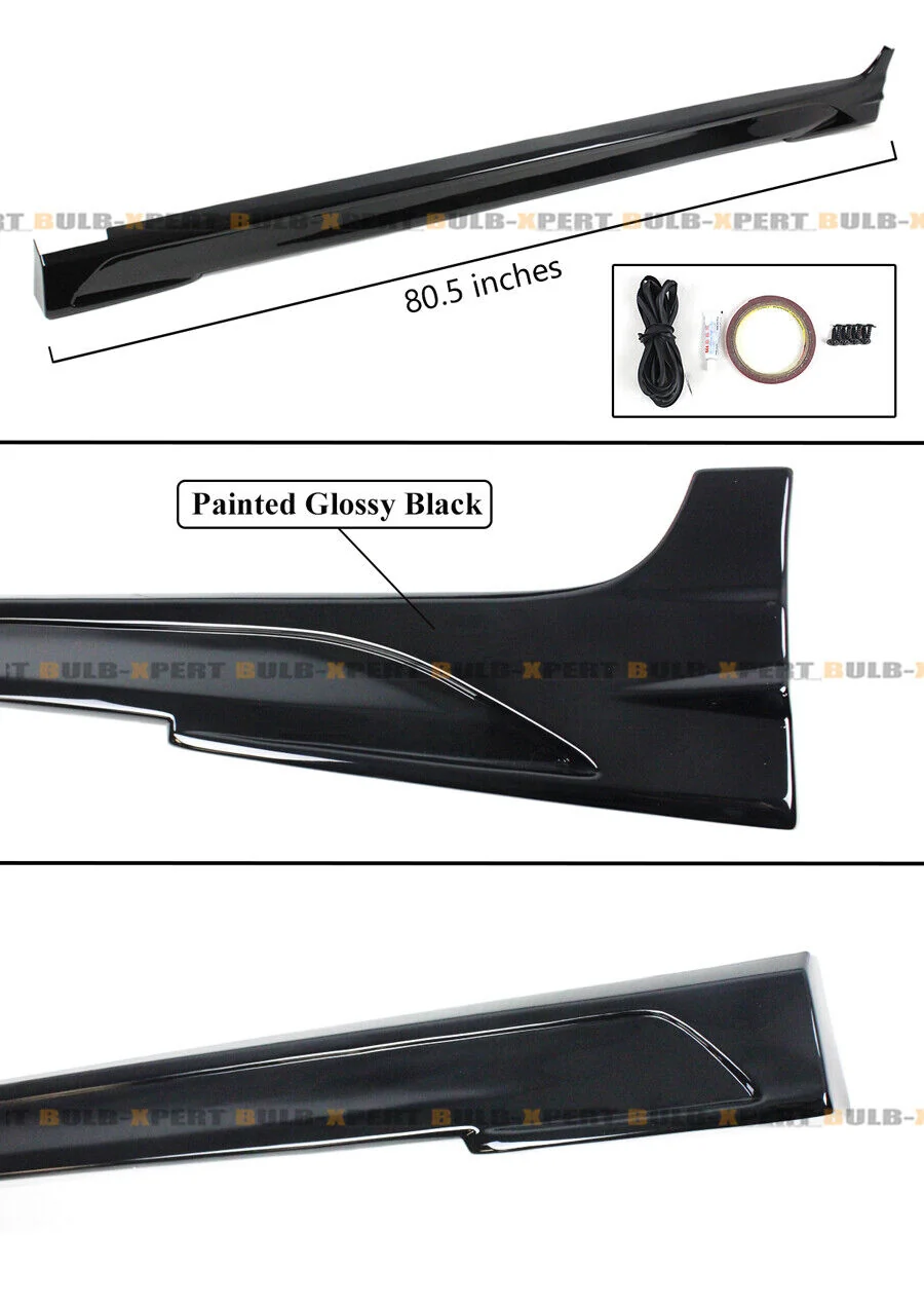 Gloss Black Side Skirt Extension for 2025+ Toyora Camry LE SE XSE XLE - Image 2