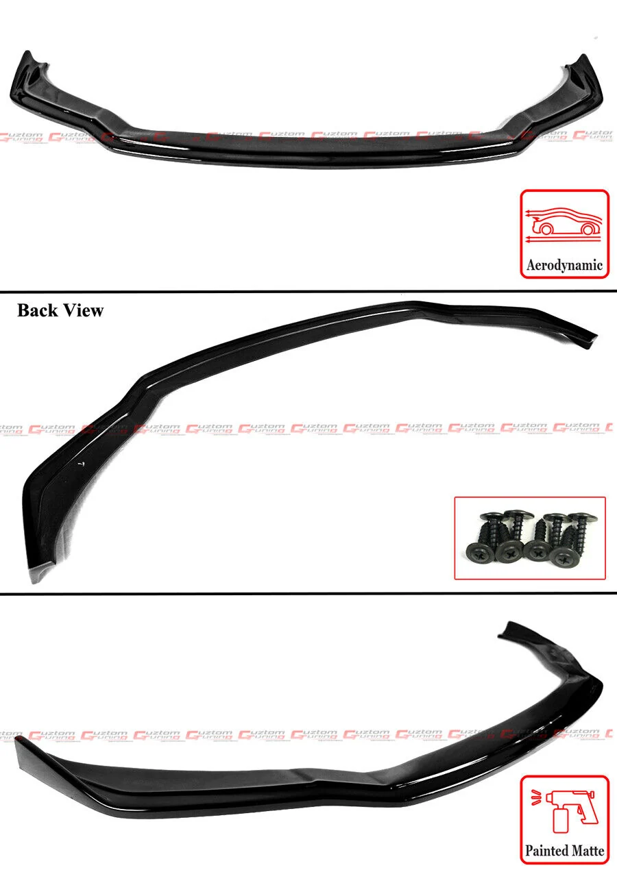 Glossy Black Front Bumper Lip Splitter For 2021-2024 Lexus IS300 IS350 - Image 2