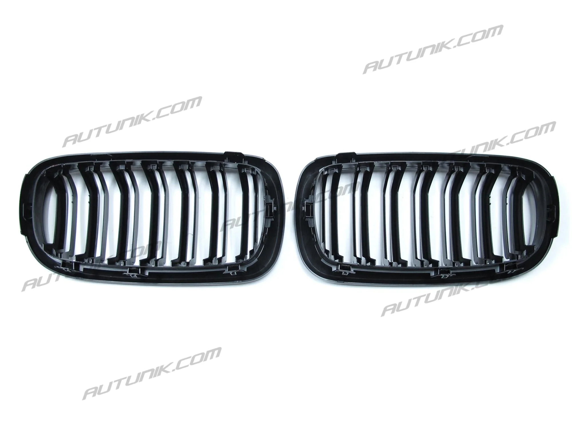 Gloss Black Dual Line Front Kidney Grill Grille For 2014-2018 BMW X5 F15 X6 F16 - Image 8