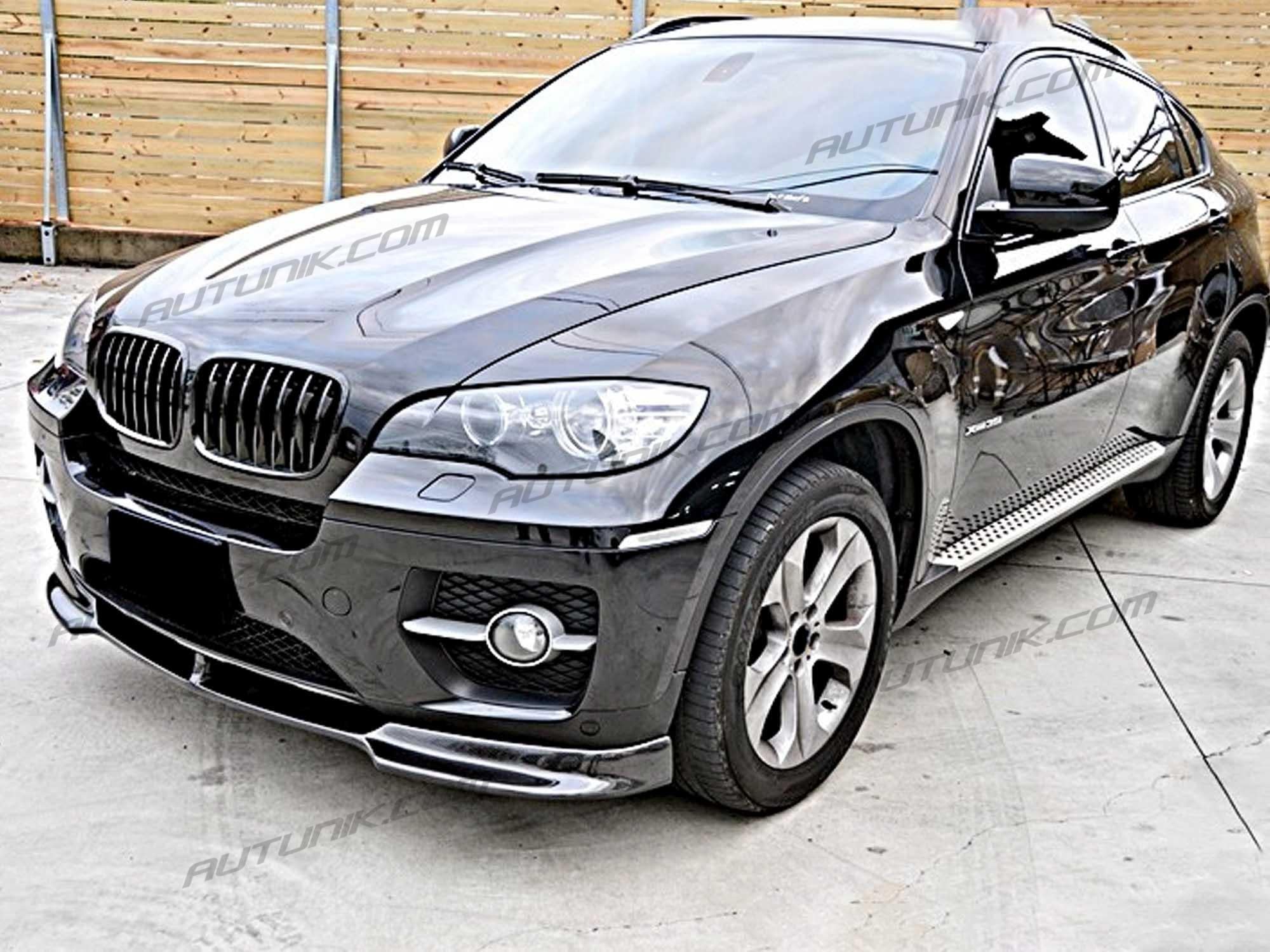 Pair Front Kidney Grille For 2007-2013 BMW X5 X6 E70 E71 Mesh Grill Glossy Black - Image 4