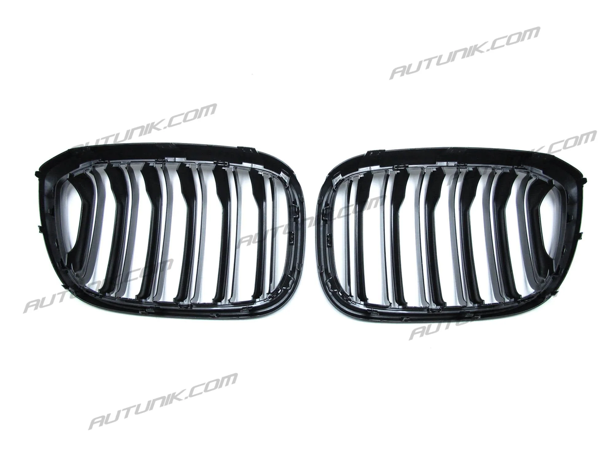 Front Kidney Grill Dual Slat For BMW X3 X4 G01 G02 2018-2021 M-Style Gloss Black - Image 7
