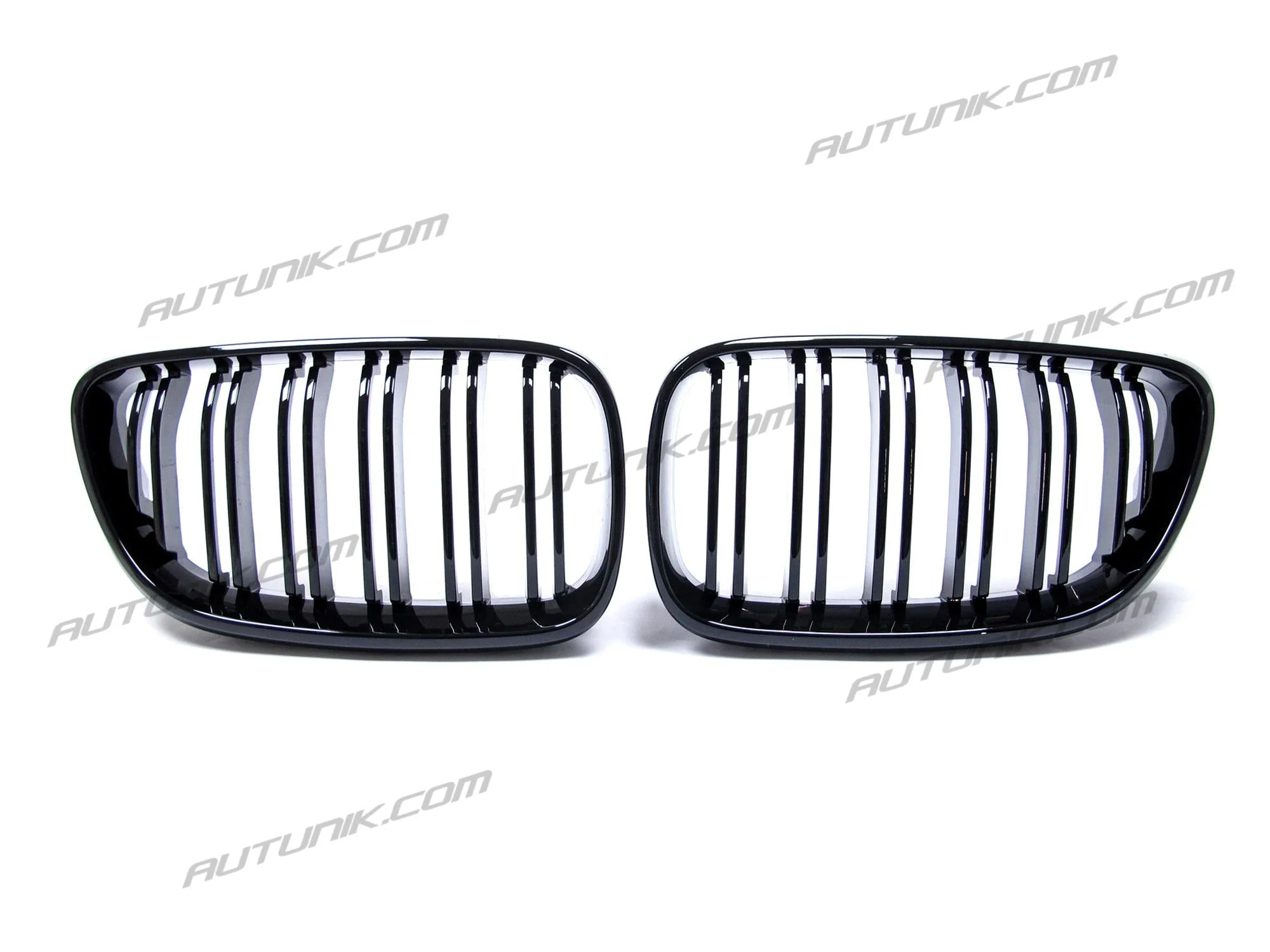 Glossy Black Front Kidney Grill Dual Slats for BMW 2 Series F22 M2 F87 F23 2014-2020 - Image 4