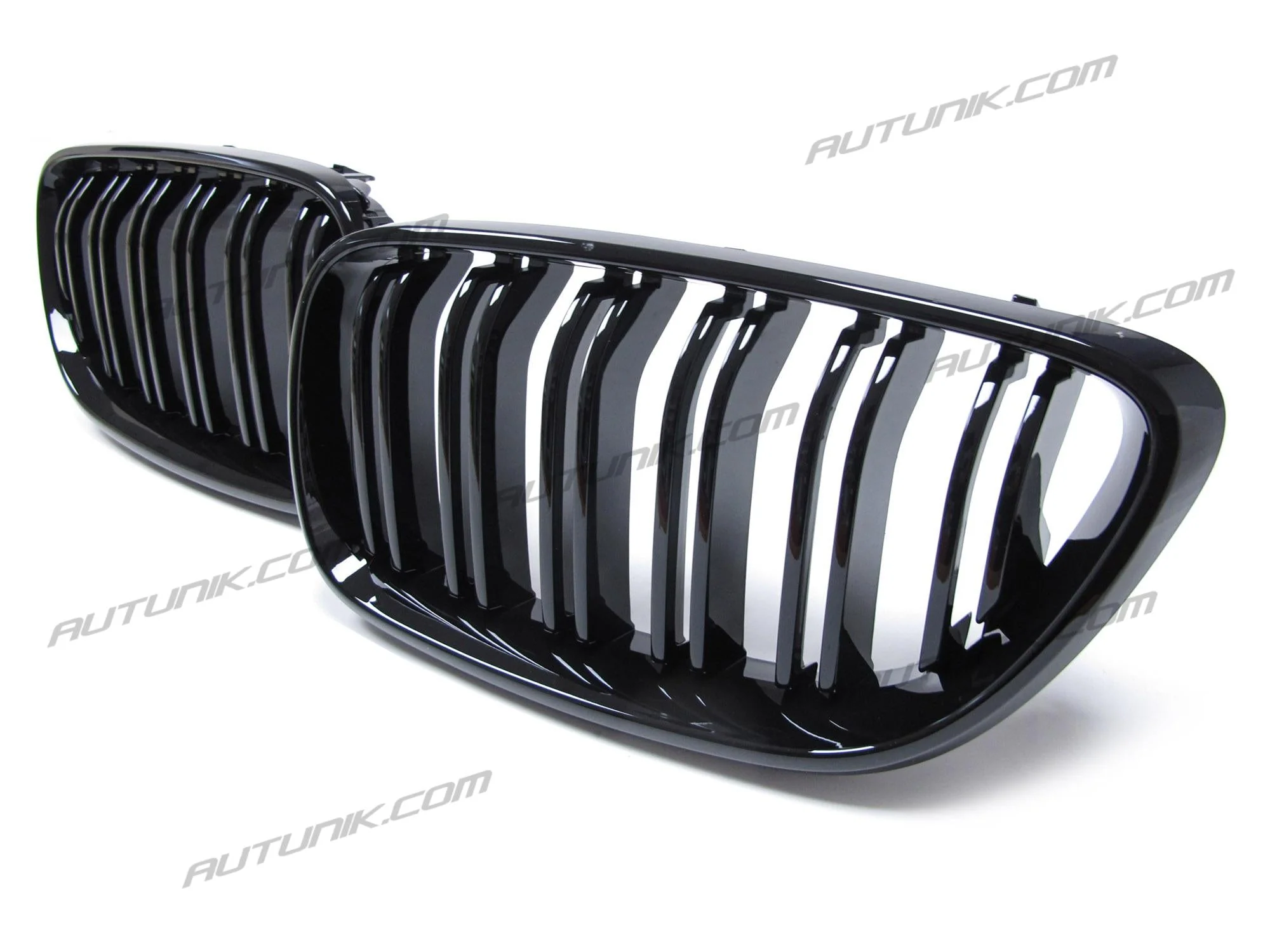 Glossy Black Front Kidney Grill Dual Slats for BMW 2 Series F22 M2 F87 F23 2014-2020 - Image 5