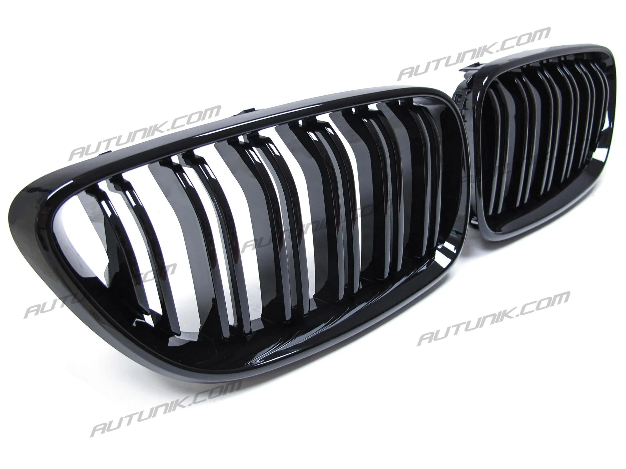 Glossy Black Front Kidney Grill Dual Slats for BMW 2 Series F22 M2 F87 F23 2014-2020 - Image 6