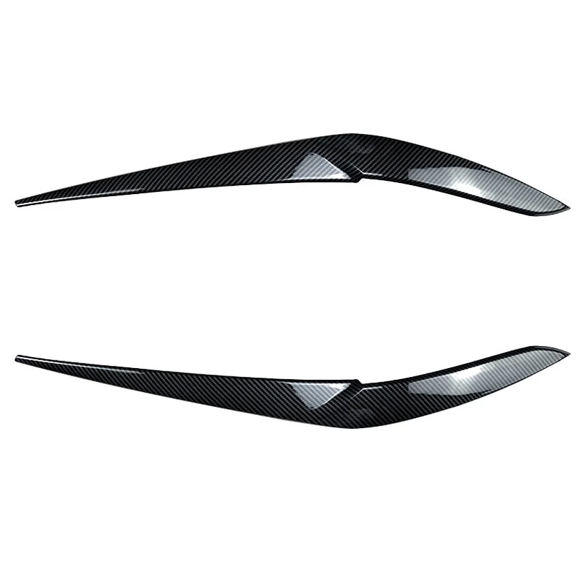 Headlight Eyelid Eyebrow Trim For BMW X5 G05 X6 G06 2019-2023 Carbon Look / Glossy Black - Image 25