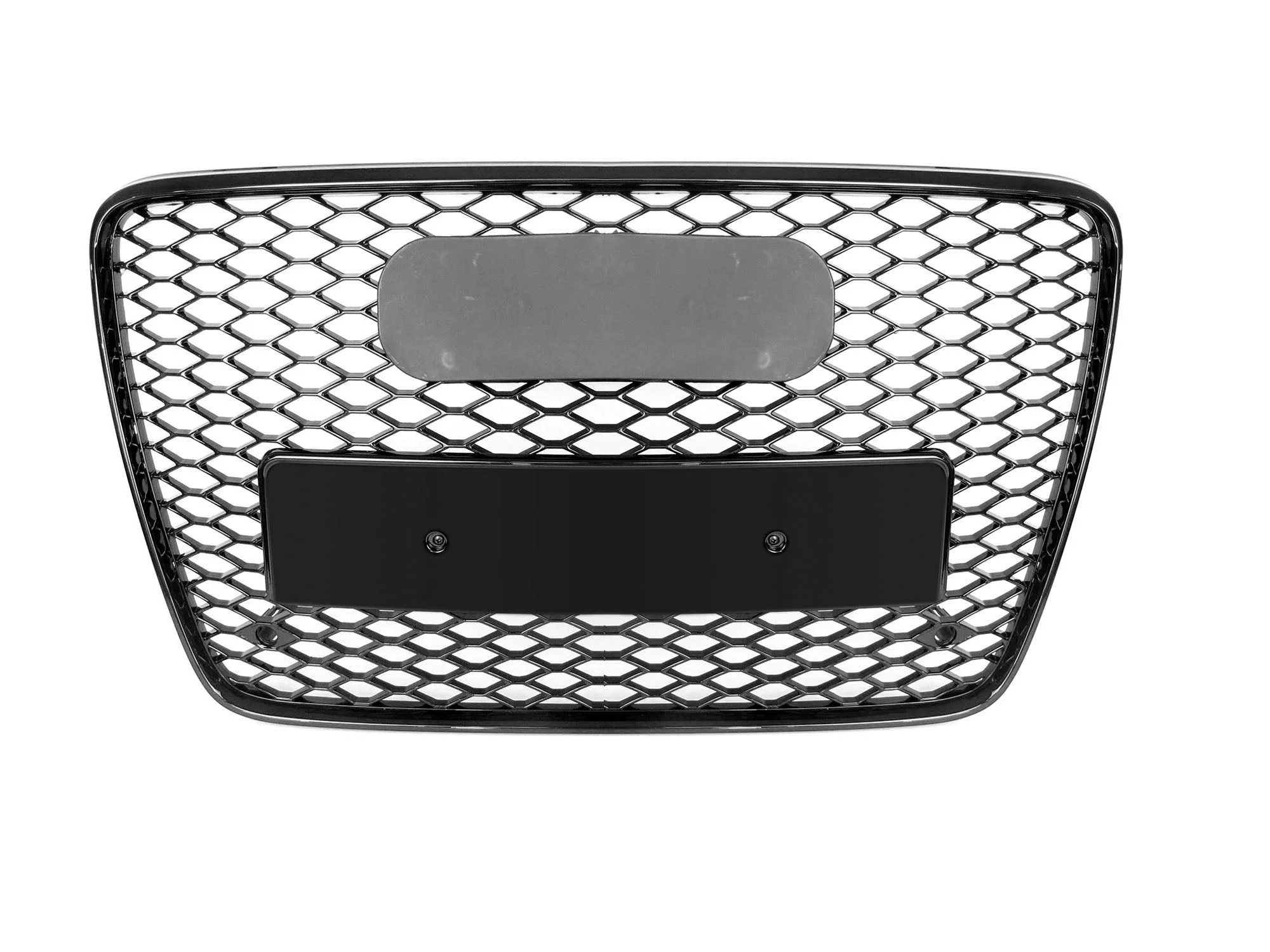 For Audi Q7 2005-2015 Front Bumper Radiator Vent Mesh Grille Grill Gloss Black - Image 4