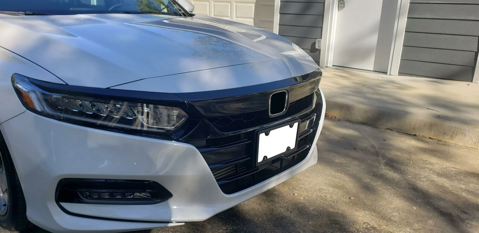 ABS Glossy Black Lip Front Grille Cover Moulding Trim For Honda Accord 2018-2020 - Image 12