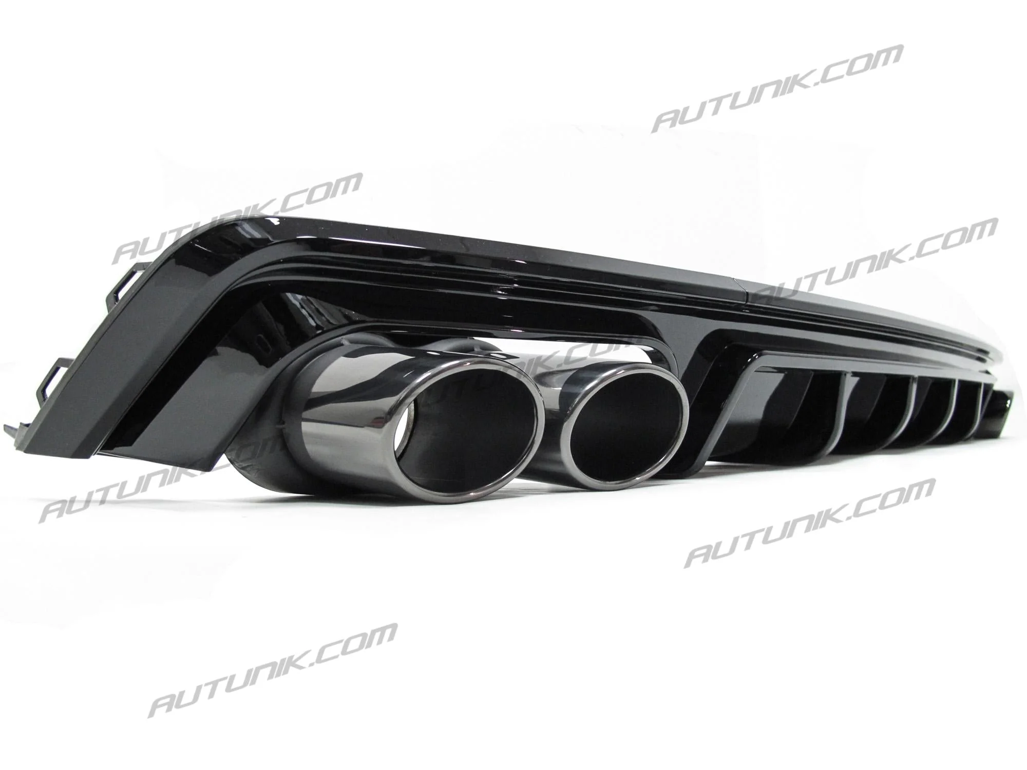 S6 Style Rear Diffuser w/ Black Exhaust Tips for 2019-2025 Audi A6 C8 S-line S6 - Image 8