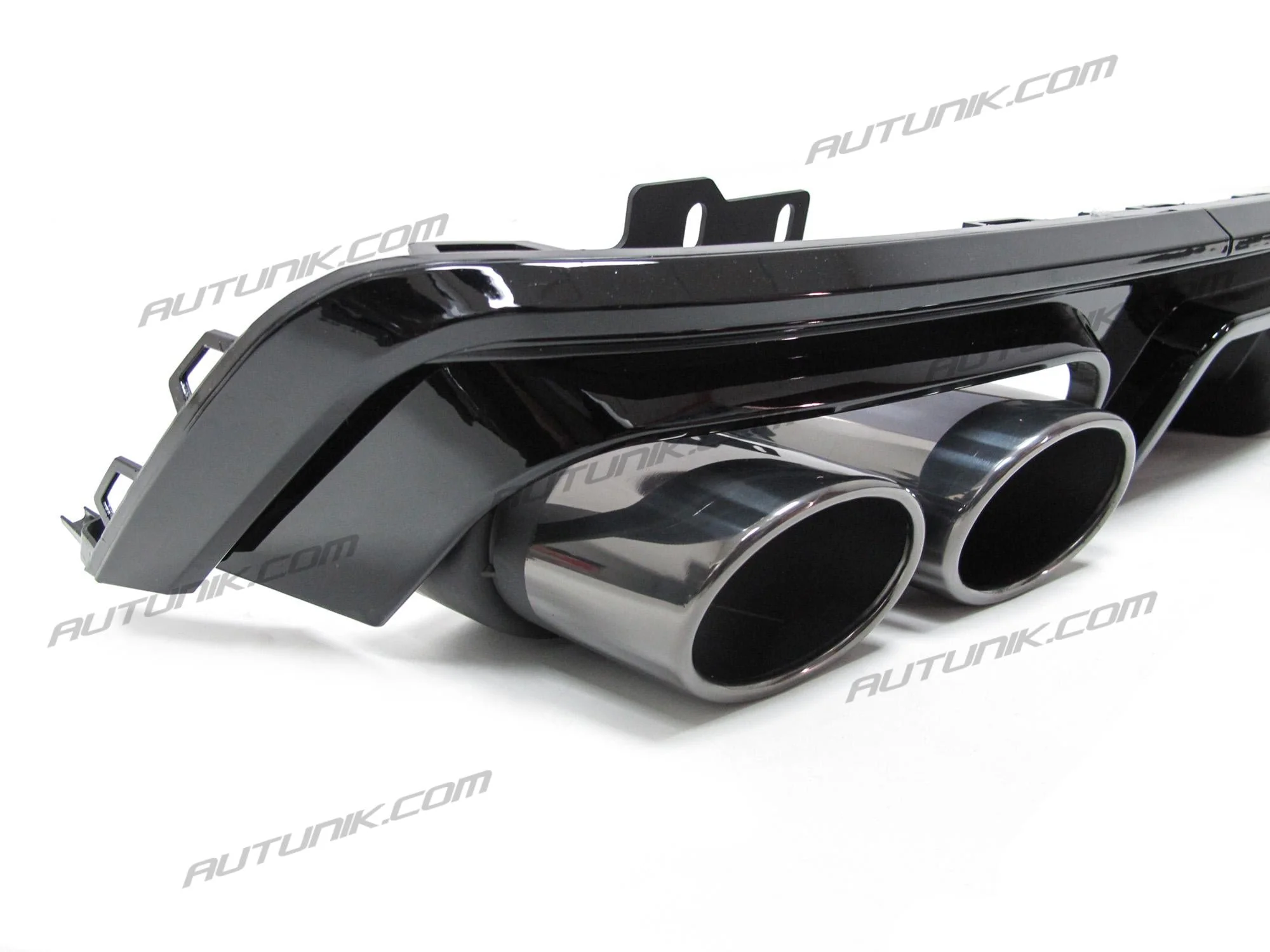 S6 Style Rear Diffuser w/ Black Exhaust Tips for 2019-2025 Audi A6 C8 S-line S6 - Image 9