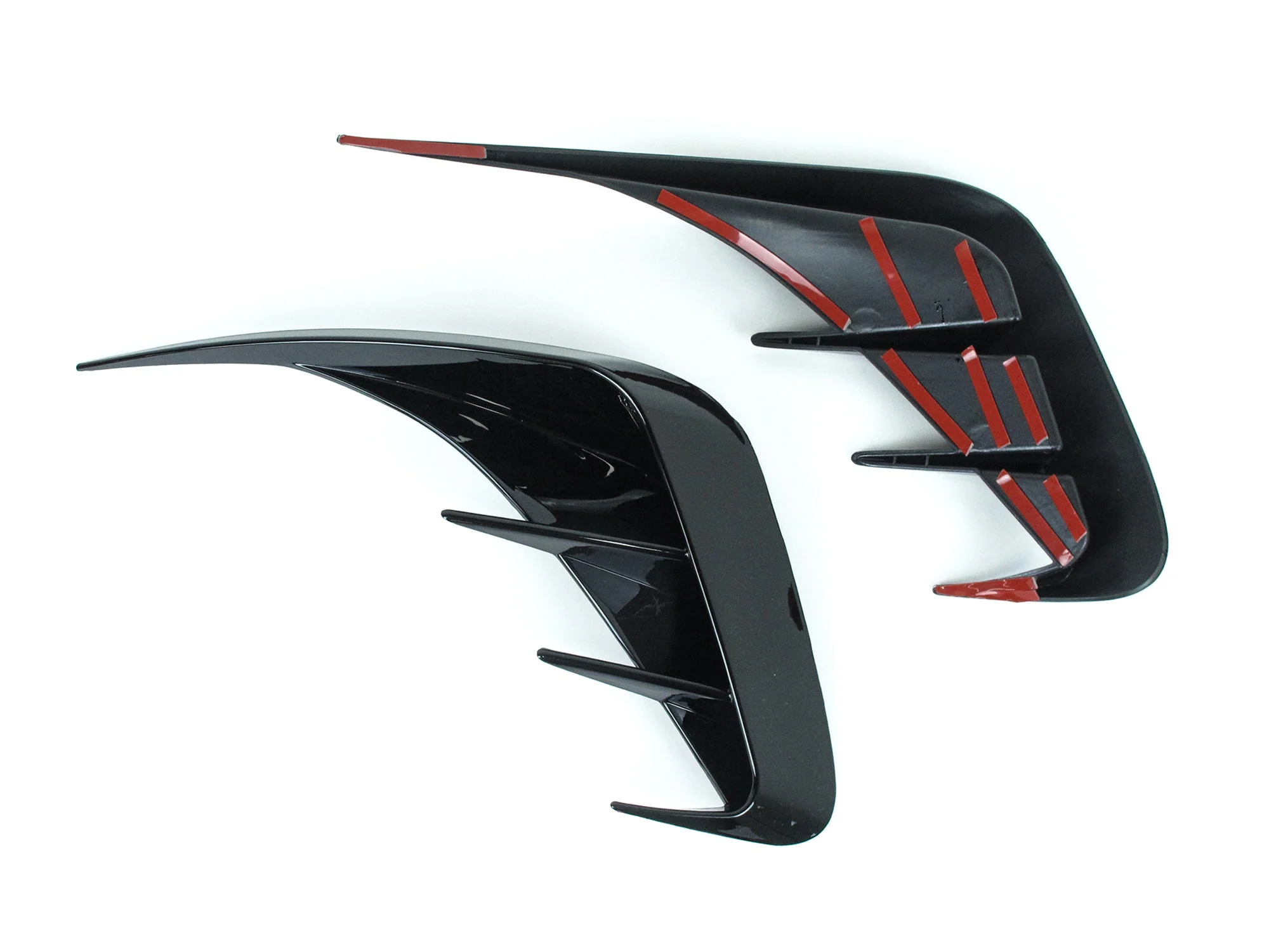 Gloss Black Rear Bumper Side Vent Splitter for BMW 3-Series G20 m340i 330i M-Sport 2019-2022 - Image 9