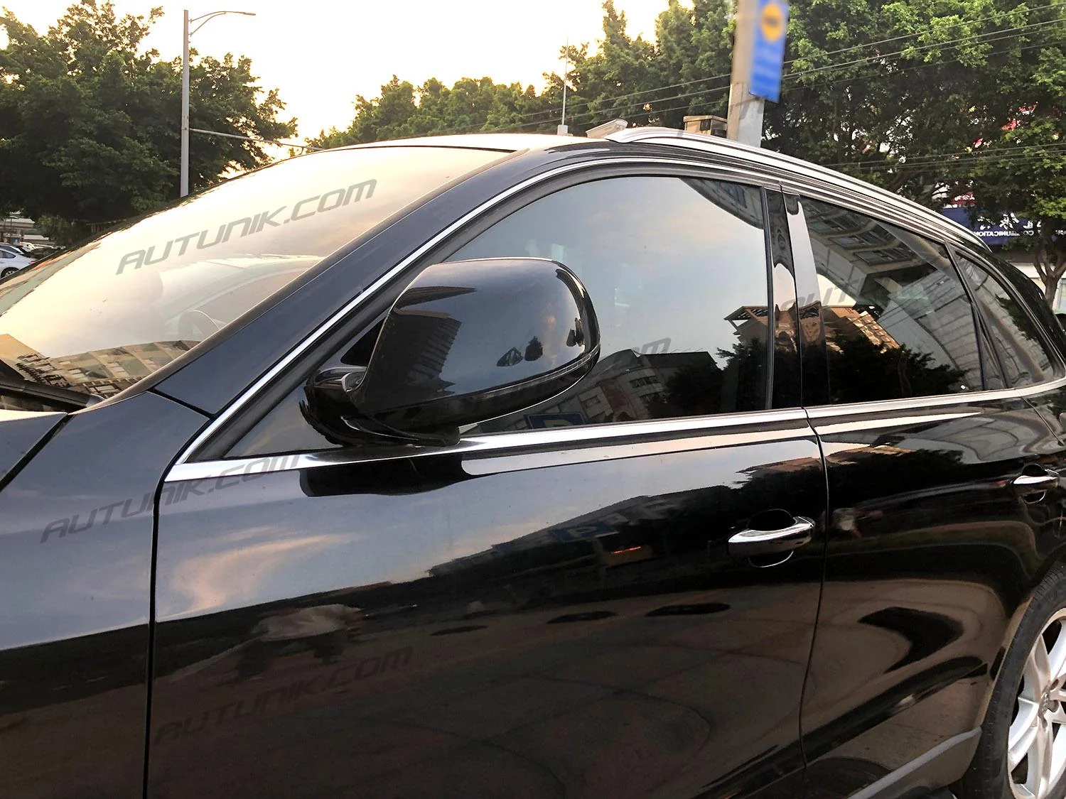 Gloss Black Side Mirror Cover Caps For AUDI Q5 SQ5 Q7 SQ7 2009-2017 No Lane Assist - Image 5