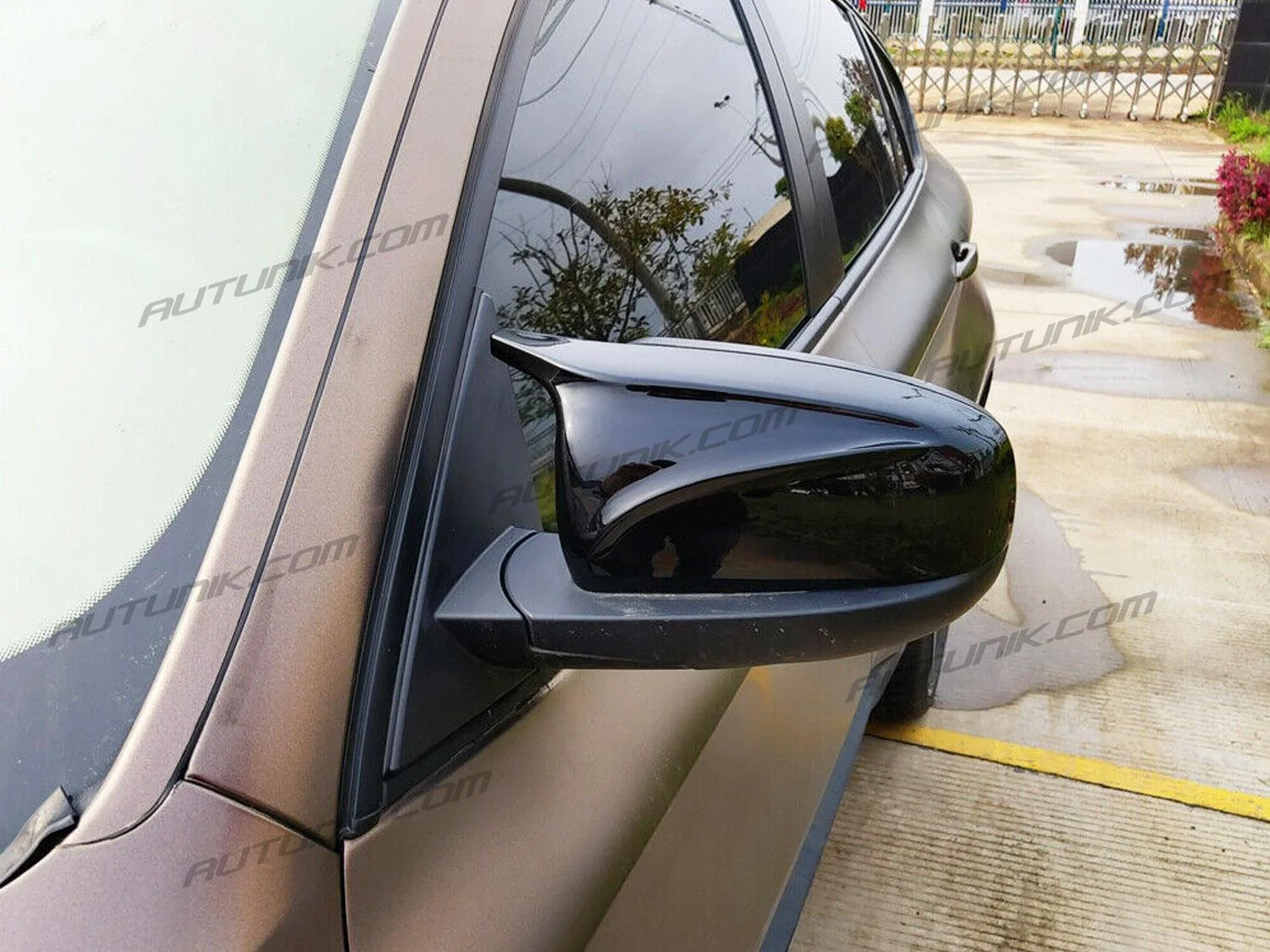Gloss Black M Style Side Mirror Cover Cap Pair For BMW X5 E70 X6 E71 2007-2013 - Image 3