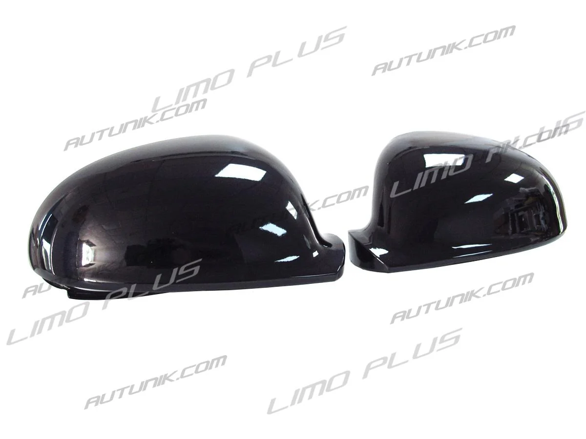 Pair L+R For VW Golf 5 Jetta Mk5 GTI Glossy Black Side Mirror Cover Caps Replacement - Image 5