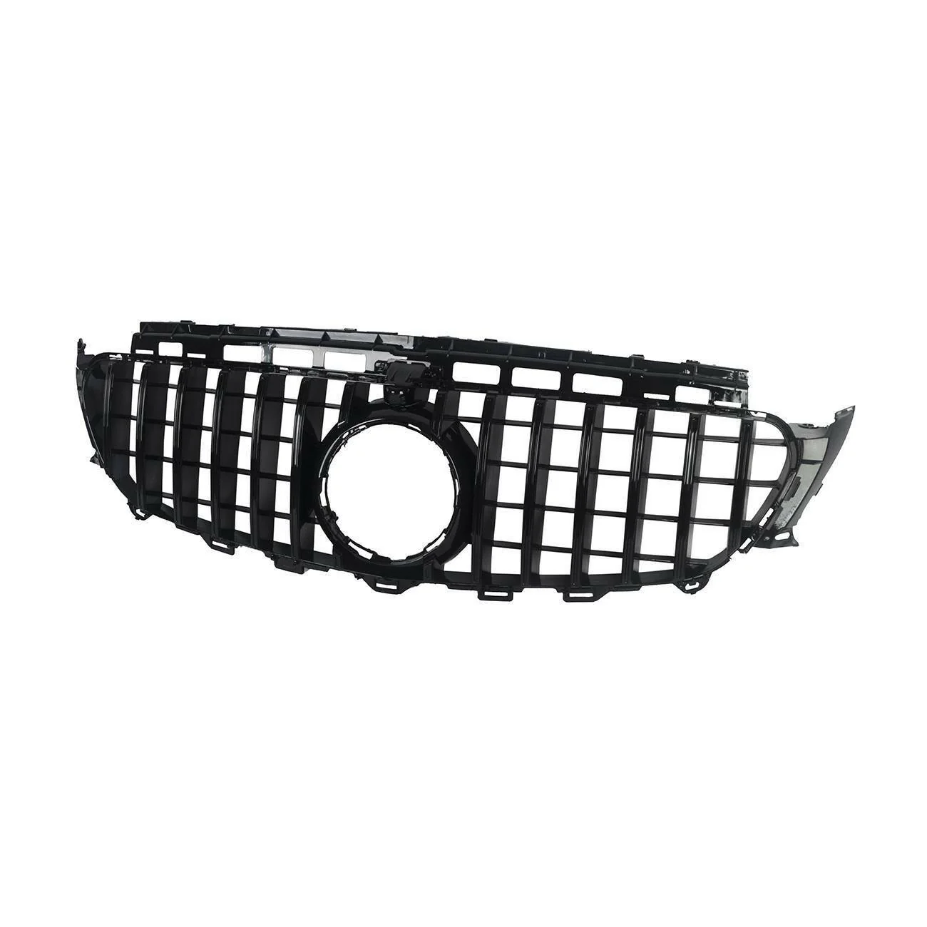ALL Black GT-R Front Grill For 2017-2020 Mercedes E-Class W213 - Image 3