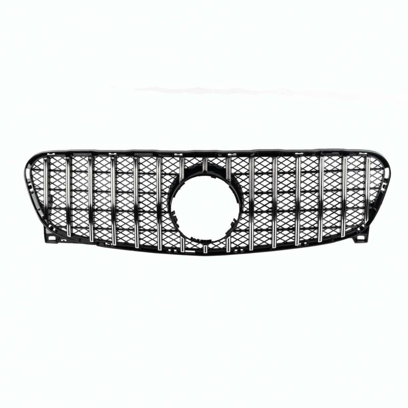 Chrome Front Mesh Grill For Mercedes X156 GLA GLA200 GLA250 GLA45 2014-2017 w/o Camera - Image 2