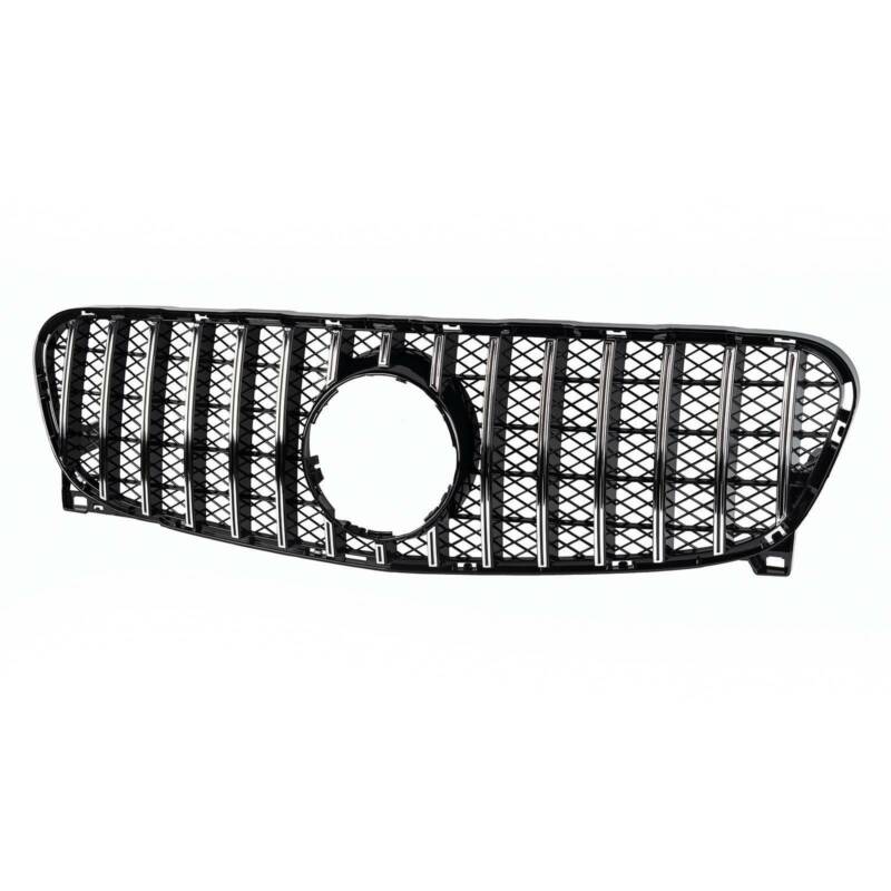 Chrome Front Mesh Grill For Mercedes X156 GLA GLA200 GLA250 GLA45 2014-2017 w/o Camera - Image 4