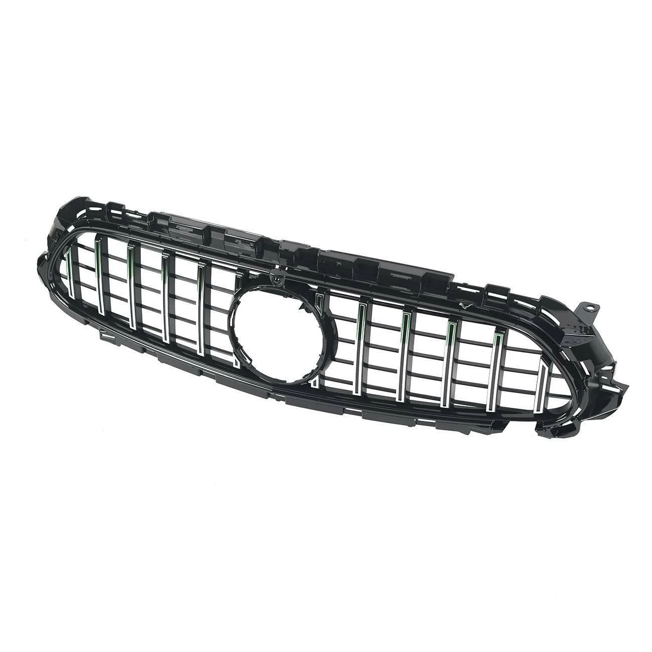 Chrome GT Front Bumper Grille for 2021–2023 Mercedes E-Class W213 E350 E450 With Camera Hole - Image 3