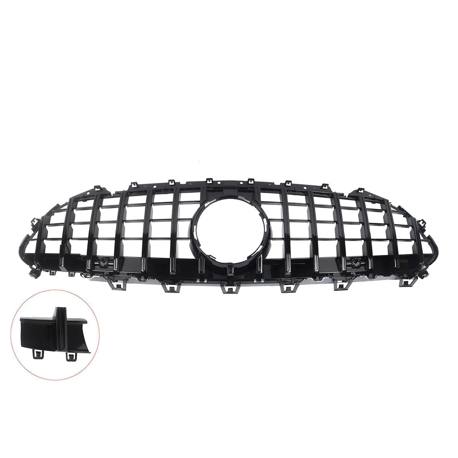 Gloss Black Front Bumper Grill For Mercedes CLS C257 W257 2019-2023 - Image 2