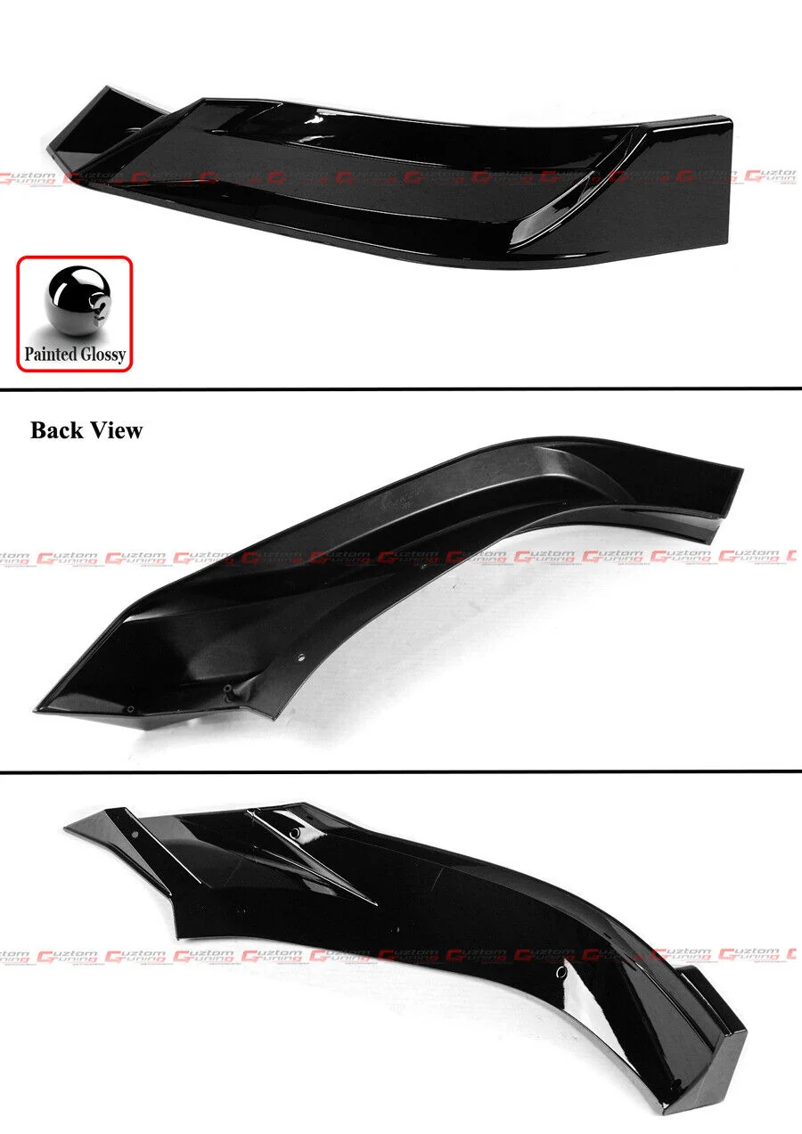 Gloss Black Front Bumper Lip Spoiler For 2023-2025 BMW X7 G07 LCI M Sport - Image 4