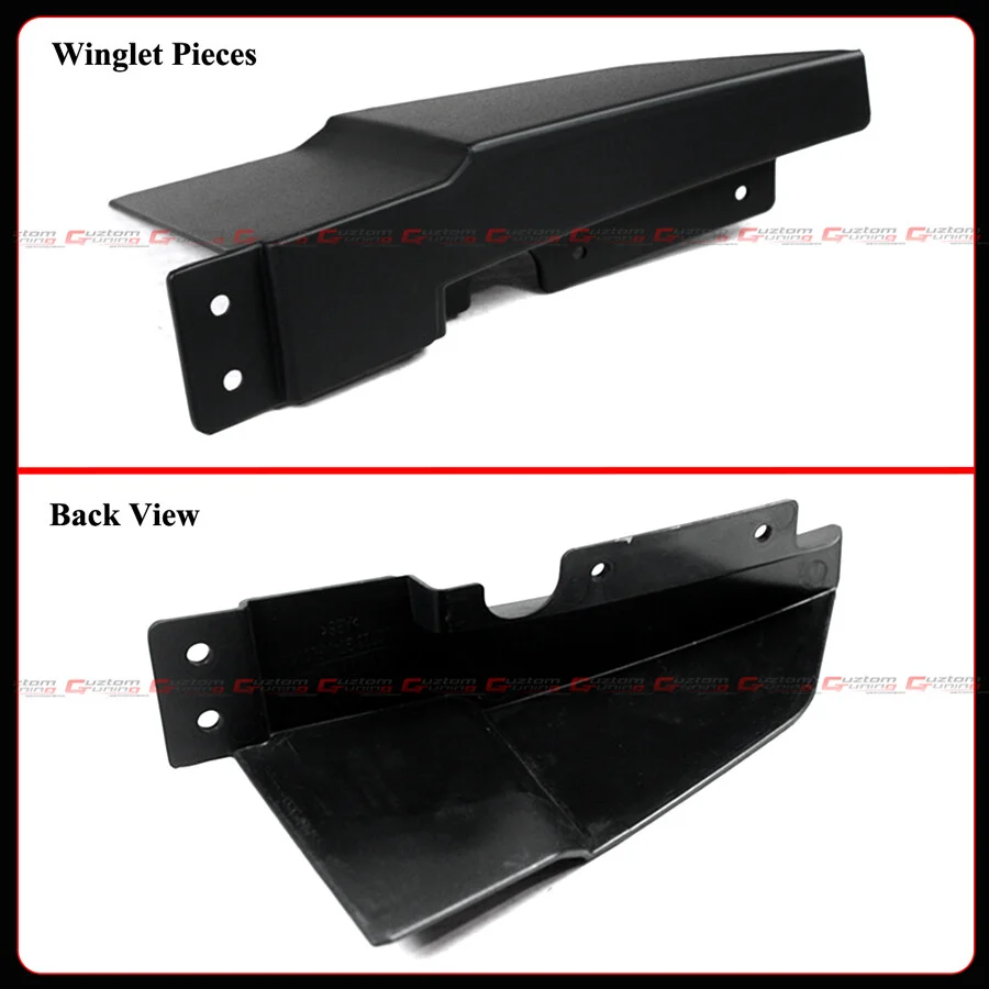 GT-V Style Winglet Front Bumper Lip Splitter For 2024-2025 Ford Mustang S650 AMPP - Image 7
