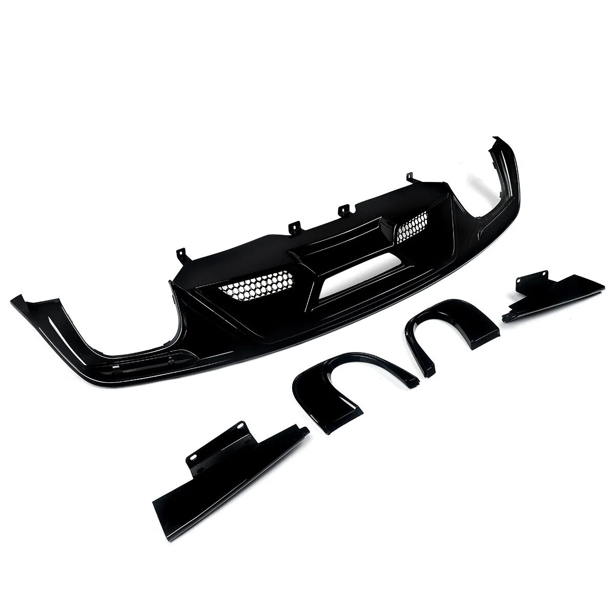 Rear Diffuser Gloss Black for Ford Mustang 2015-2017 - Image 11