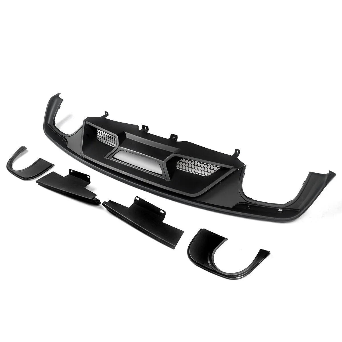 Rear Diffuser Matte Black for Ford Mustang 2015-2017 - Image 13
