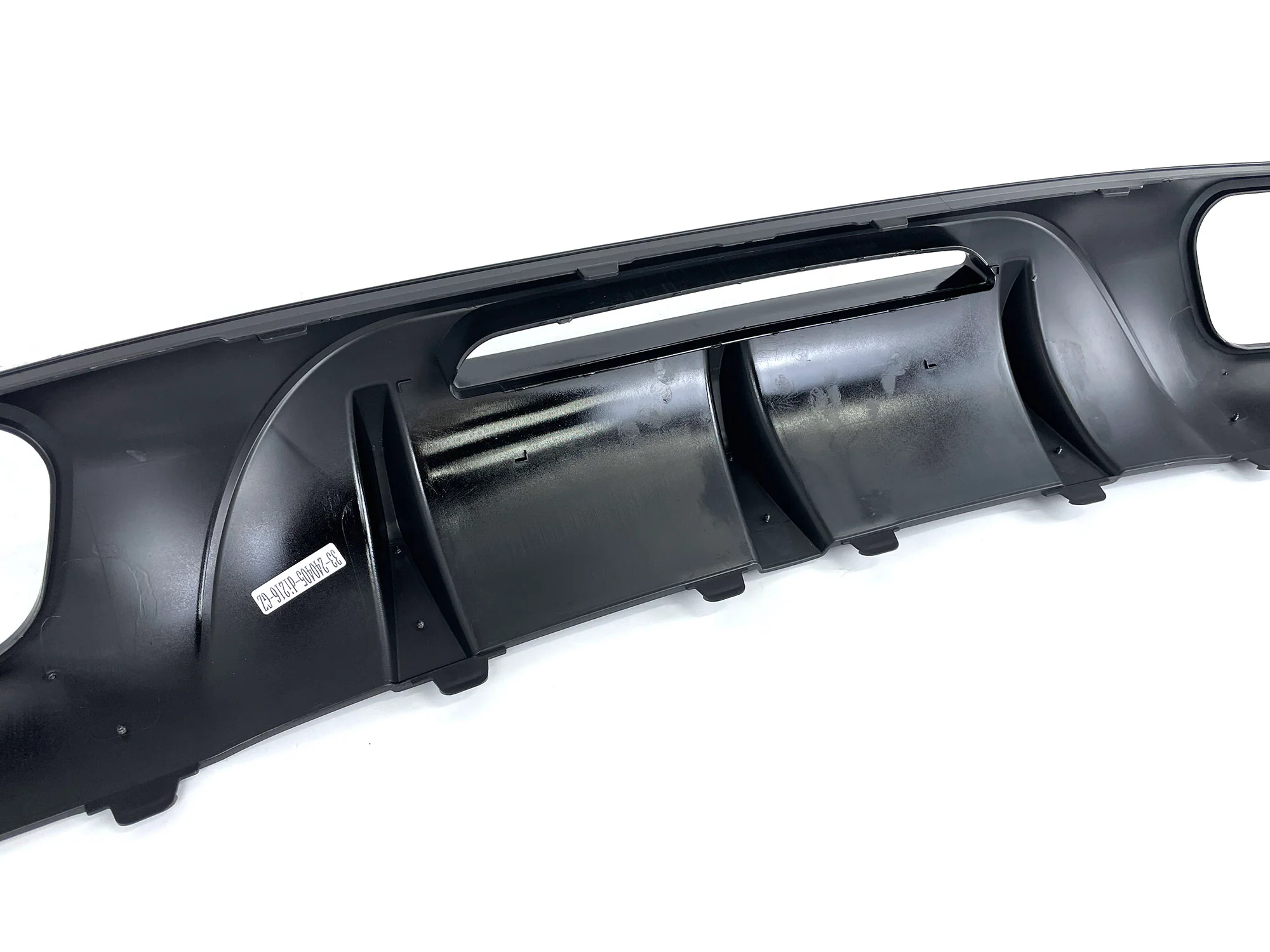 Gloss Black Rear Diffuser w/ Quad Exhaust Tips For 2015-2018 Mercedes CLS CLS400 CLS450 CLS500 CLS550 AMG Bumper Only - Image 9