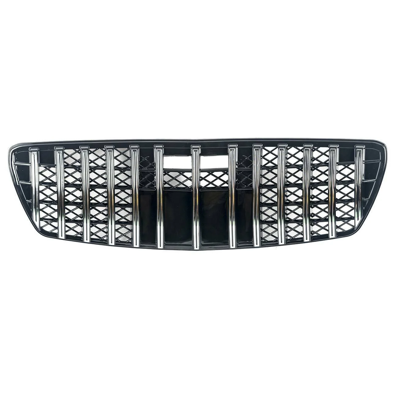 Chrome Front Grill For Mercedes W211 E-Class E320 E500 2003-2006 w/o Camera - Image 2