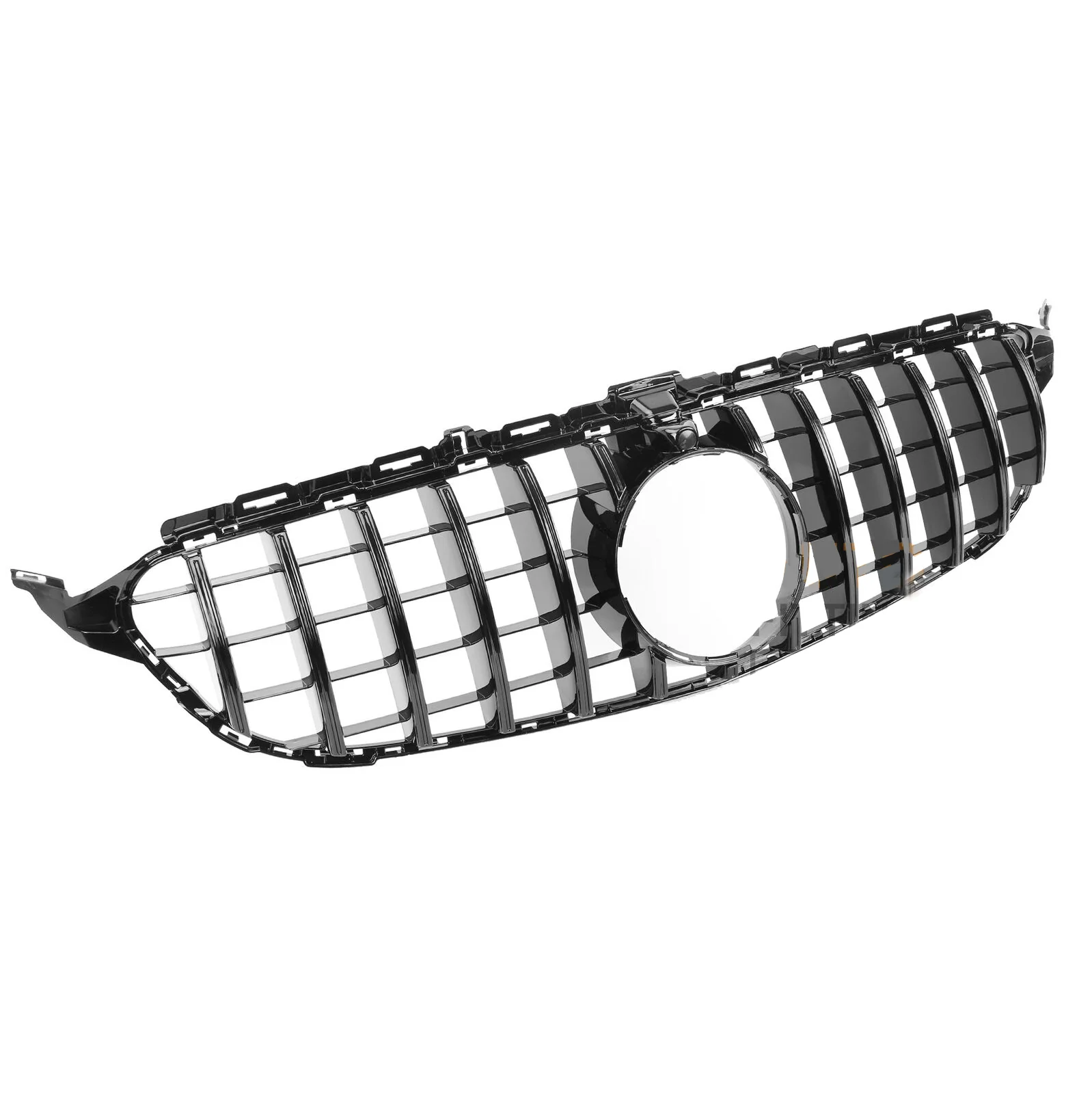 Front Bumper Grill For Mercedes C-Class W205 C205 w/ Camera 2015-2018 - Image 5