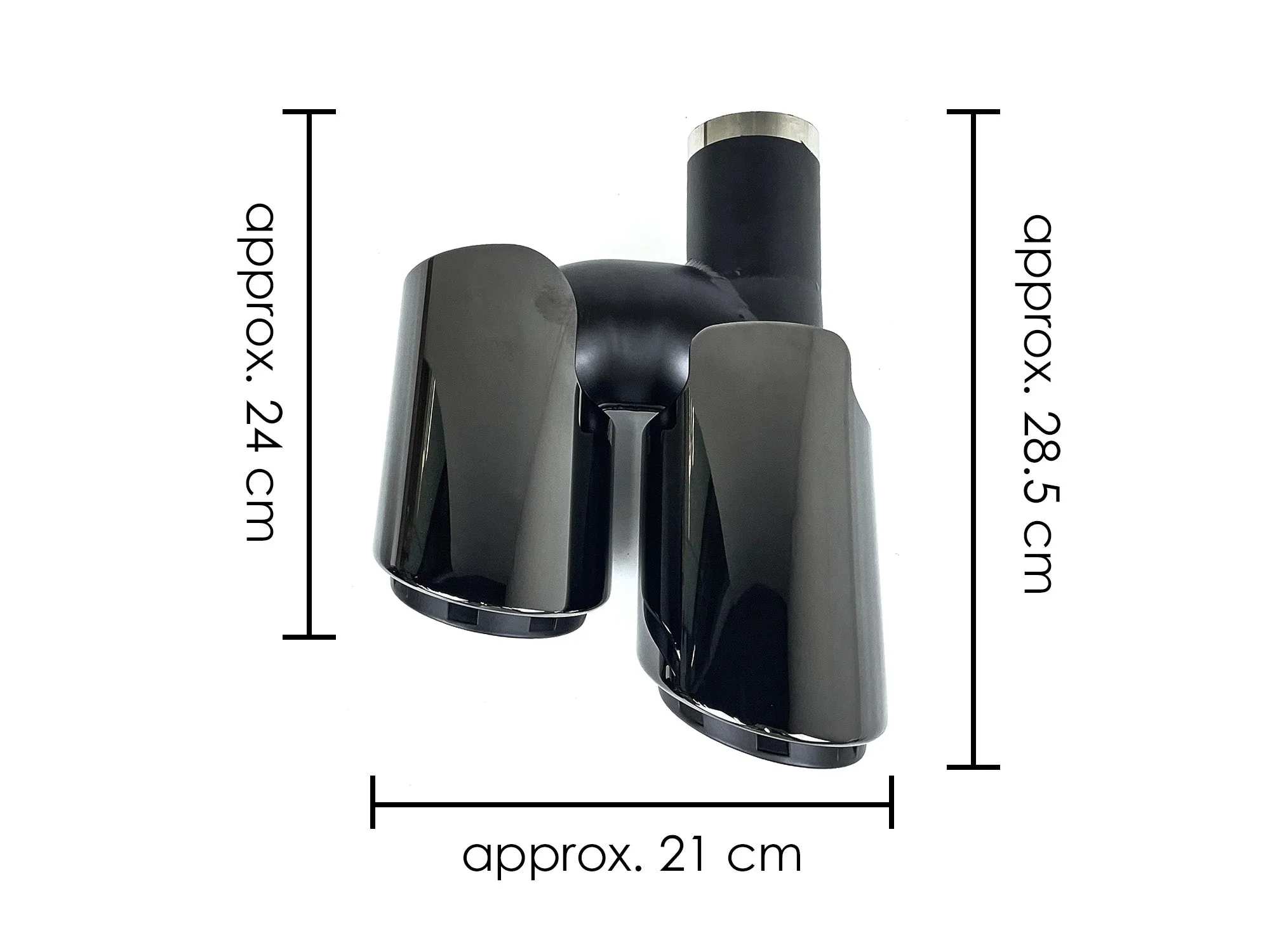 3-Layer Black Exhaust Tips Tail Pipes for Porsche 970 Panamera 2010-2013 - Image 13