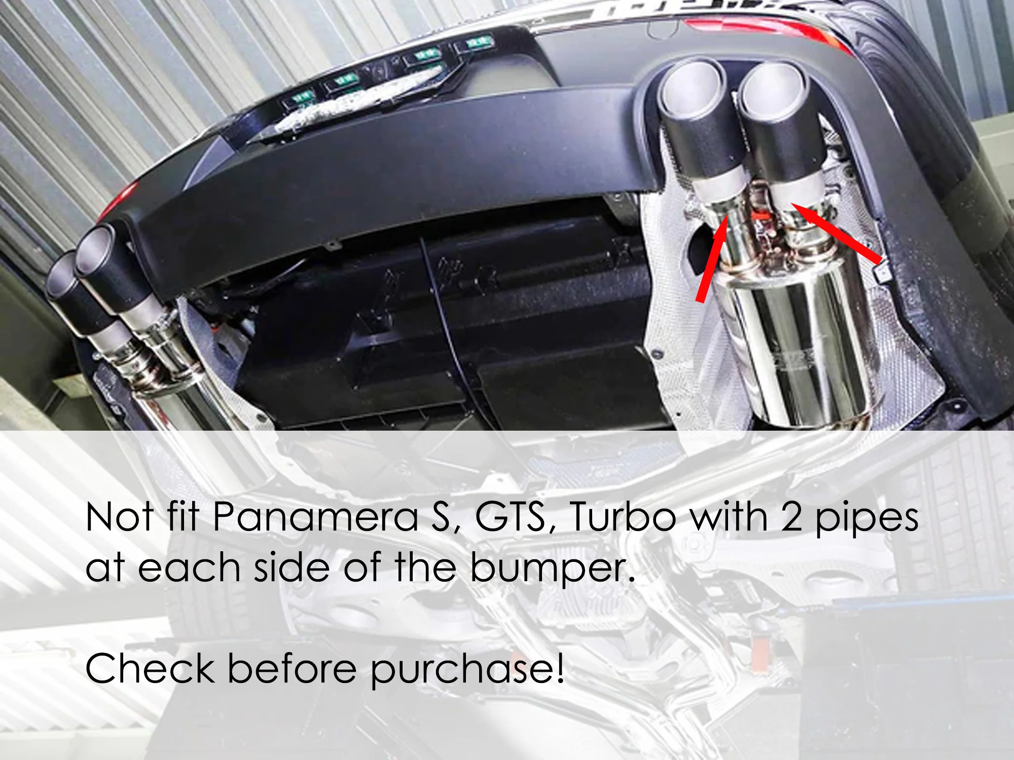 3-Layer Black Exhaust Tips Tail Pipes for Porsche 970 Panamera 2010-2013 - Image 3