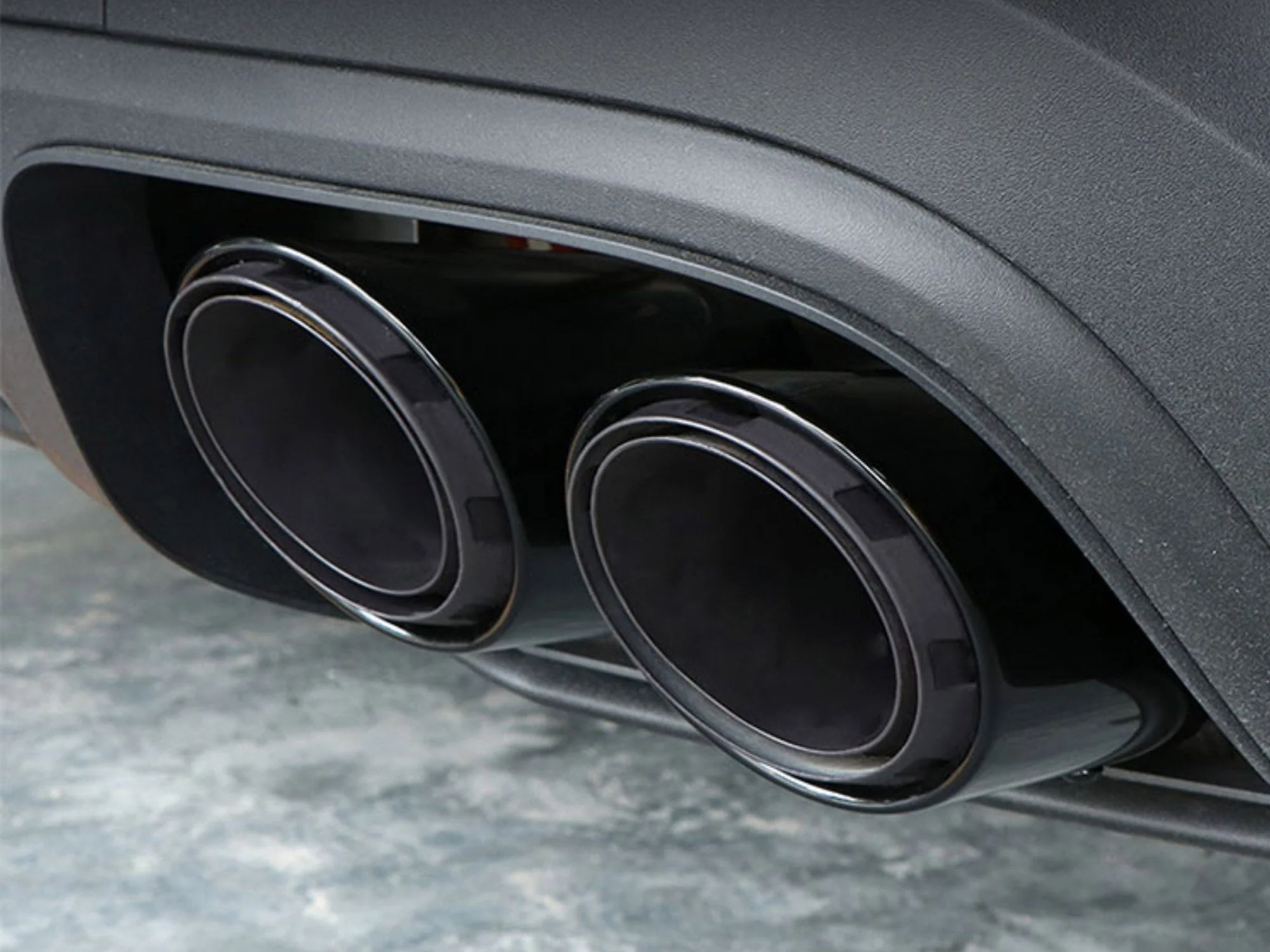 3-Layer Black Exhaust Tips Tail Pipes for Porsche 970 Panamera 2010-2013 - Image 5