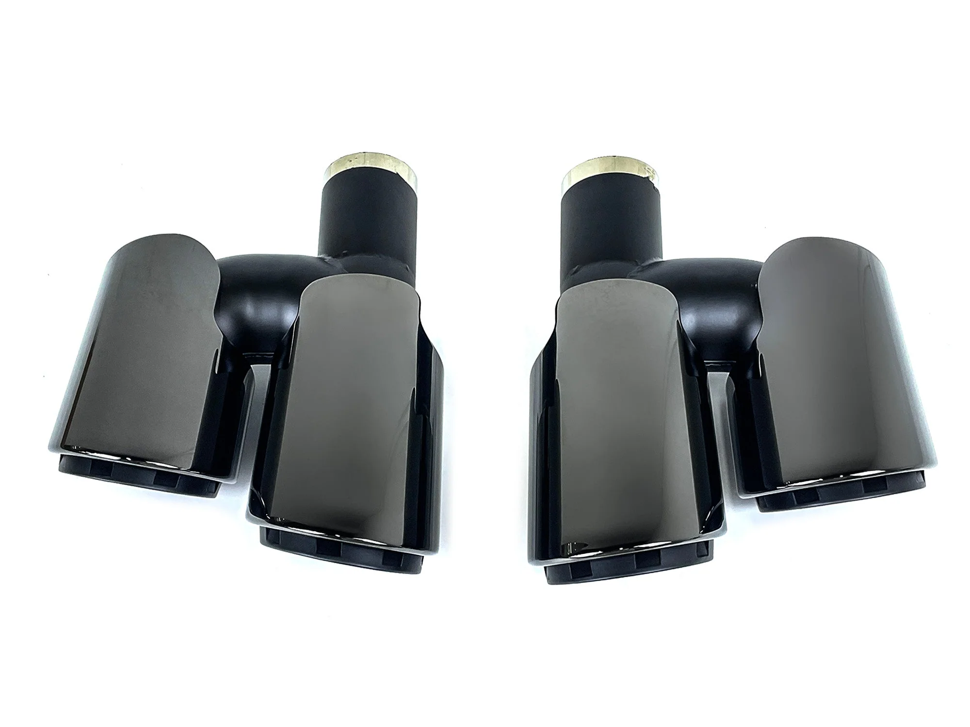 3-Layer Black Exhaust Tips Tail Pipes for Porsche 970 Panamera 2010-2013 - Image 6