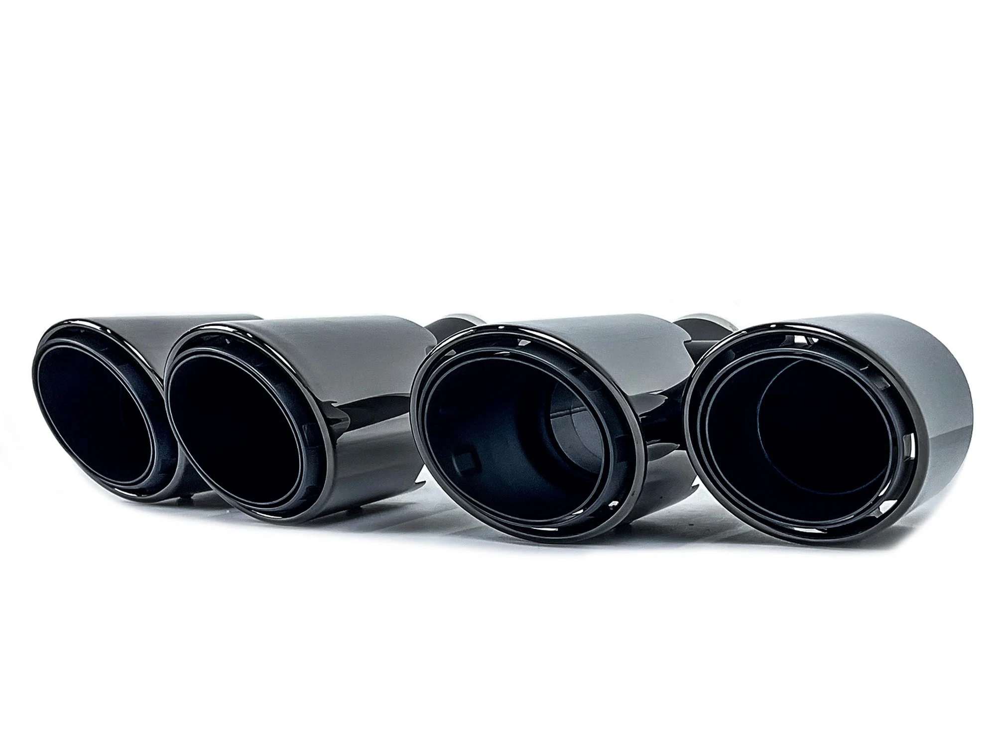 3-Layer Black Exhaust Tips Tail Pipes for Porsche 970 Panamera 2010-2013 - Image 7