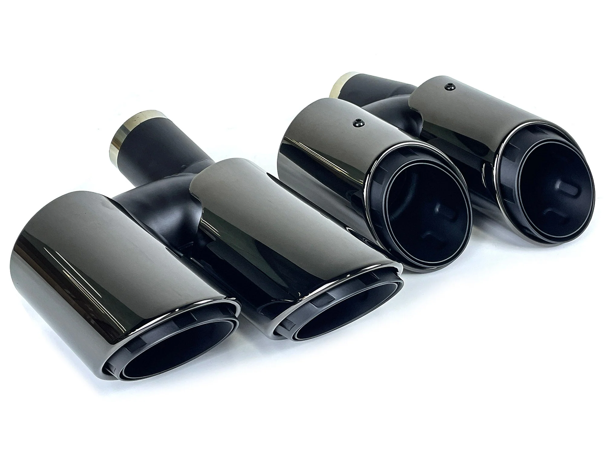 3-Layer Black Exhaust Tips Tail Pipes for Porsche 970 Panamera 2010-2013 - Image 8