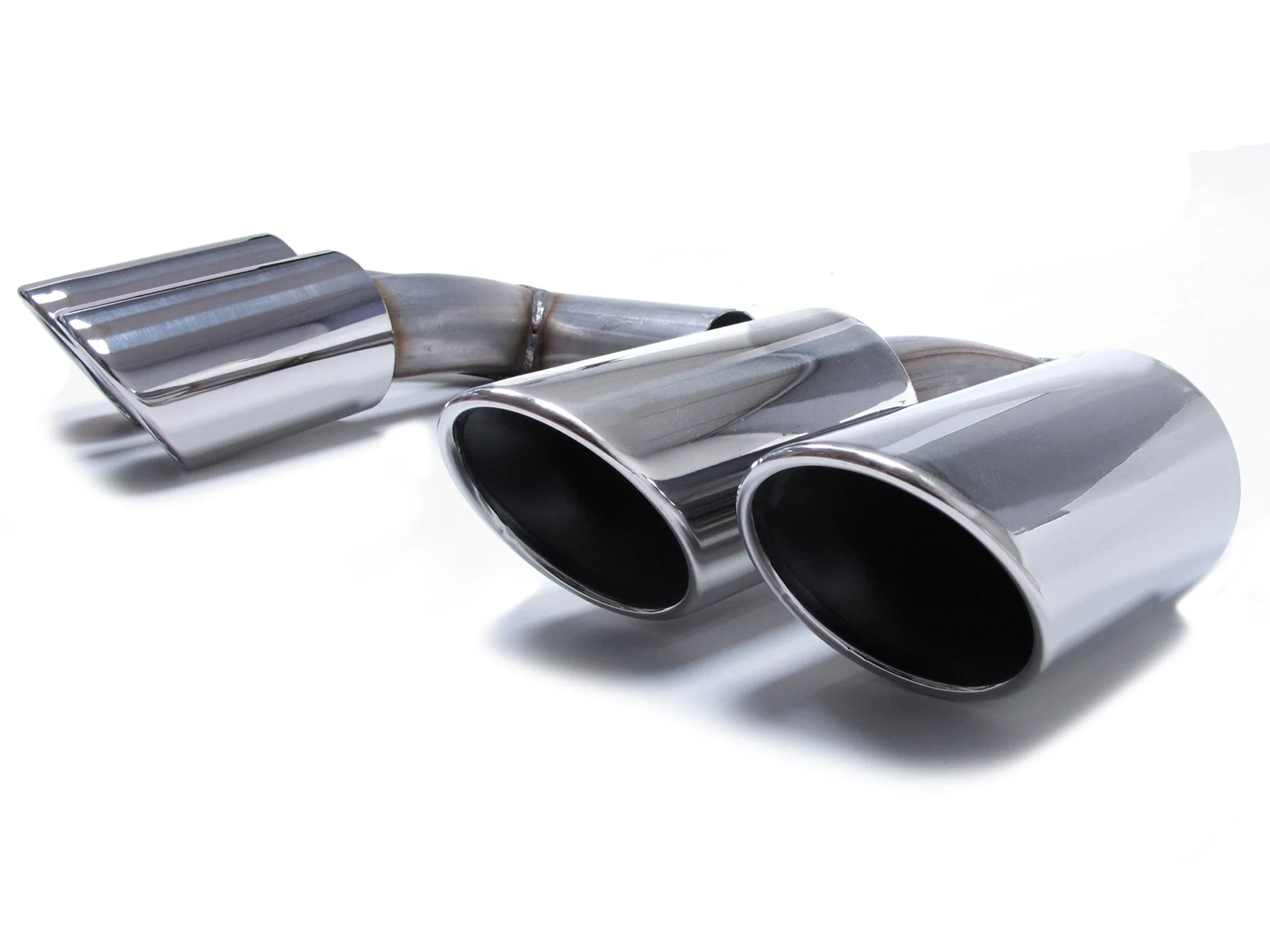 Silver Exhaust Muffler Tips For Porsche Cayenne Base 2019-2026 (GAS Only) - Image 7