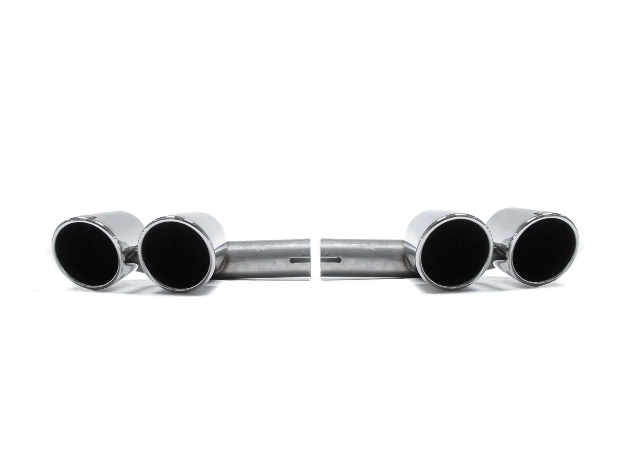 Silver Exhaust Muffler Tips For Porsche Cayenne Base 2019-2026 (GAS Only) - Image 8