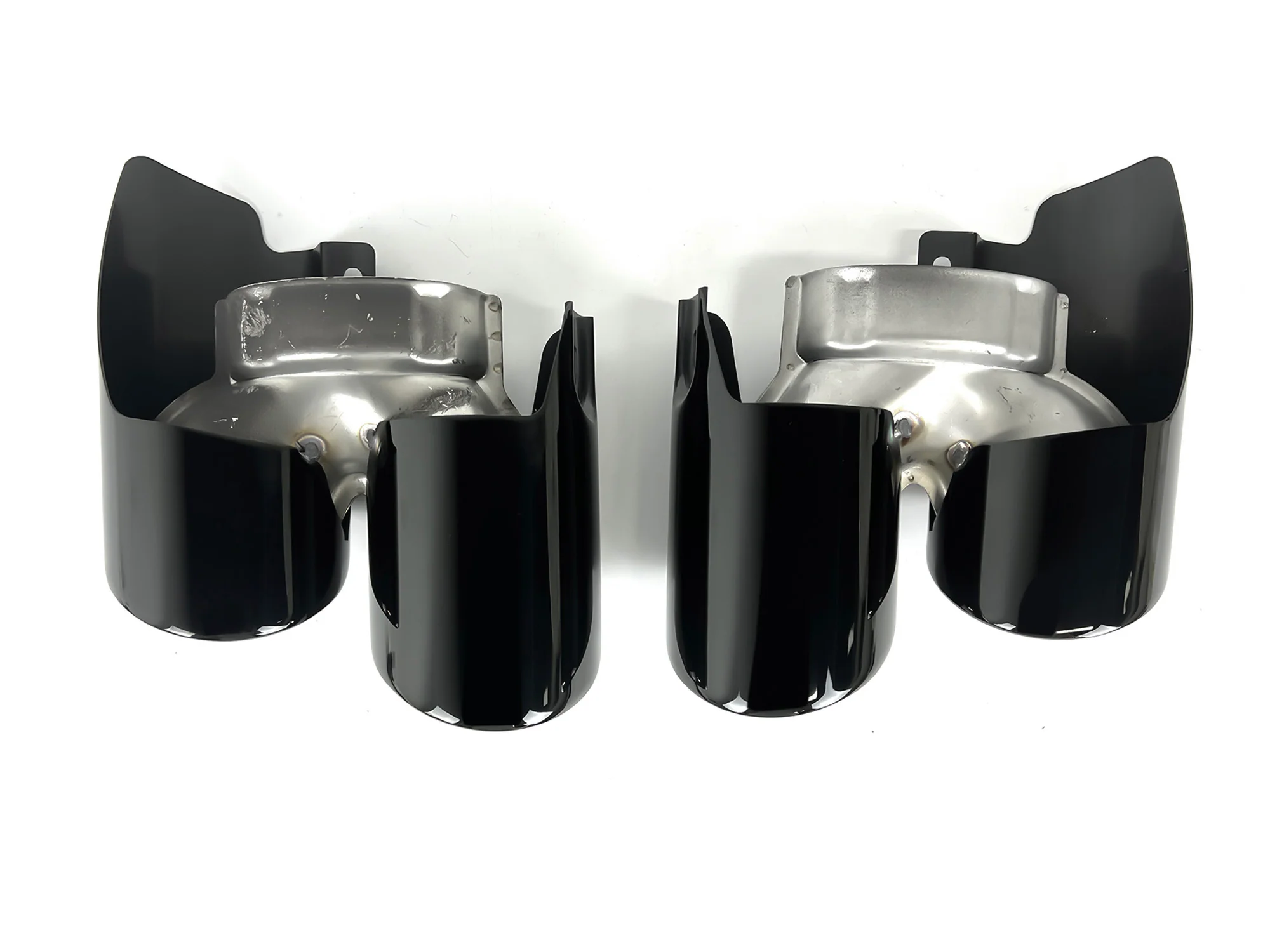 GTS Style Exhaust Tips Pipes Black for 2014-2016 Porsche 970.2 Panamera 4 - Image 4