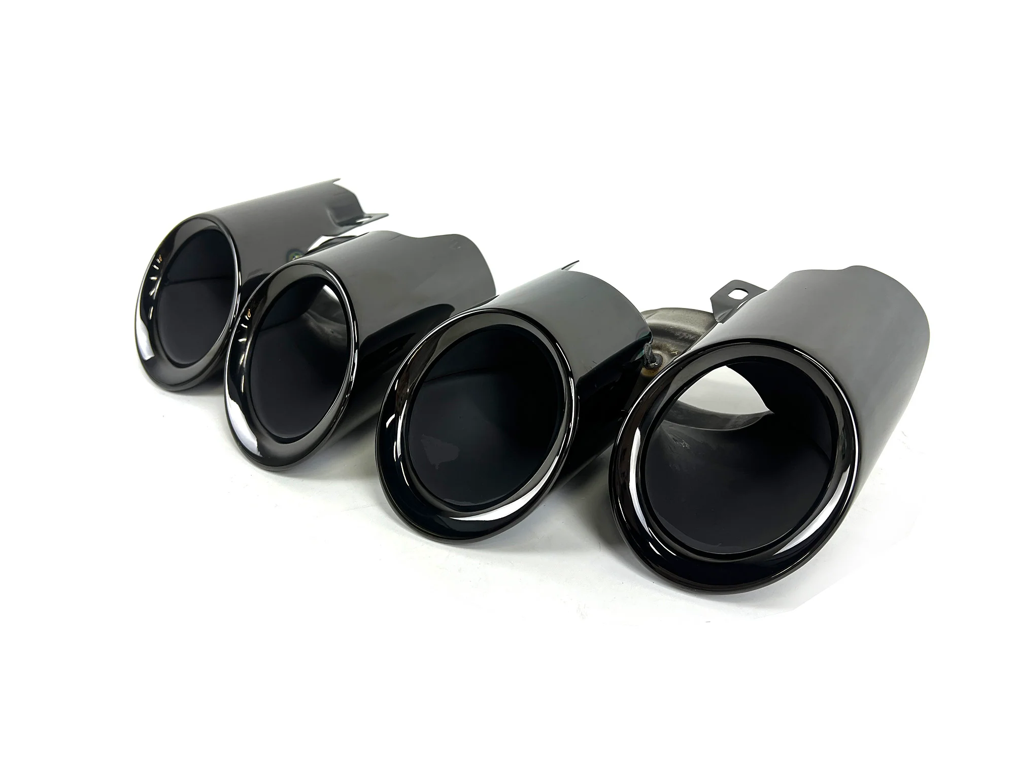GTS Style Exhaust Tips Pipes Black for 2014-2016 Porsche 970.2 Panamera 4 - Image 7