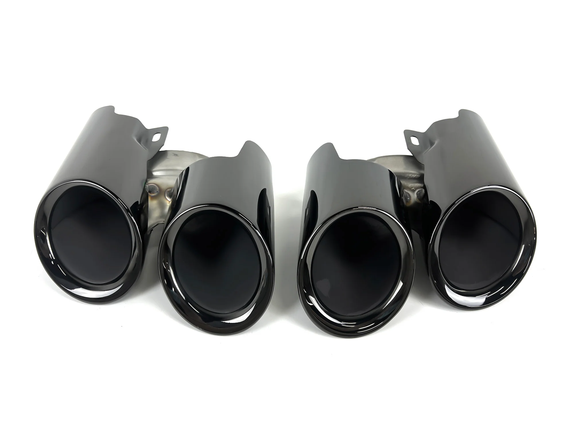 GTS Style Exhaust Tips Pipes Black for 2014-2016 Porsche 970.2 Panamera 4 - Image 8