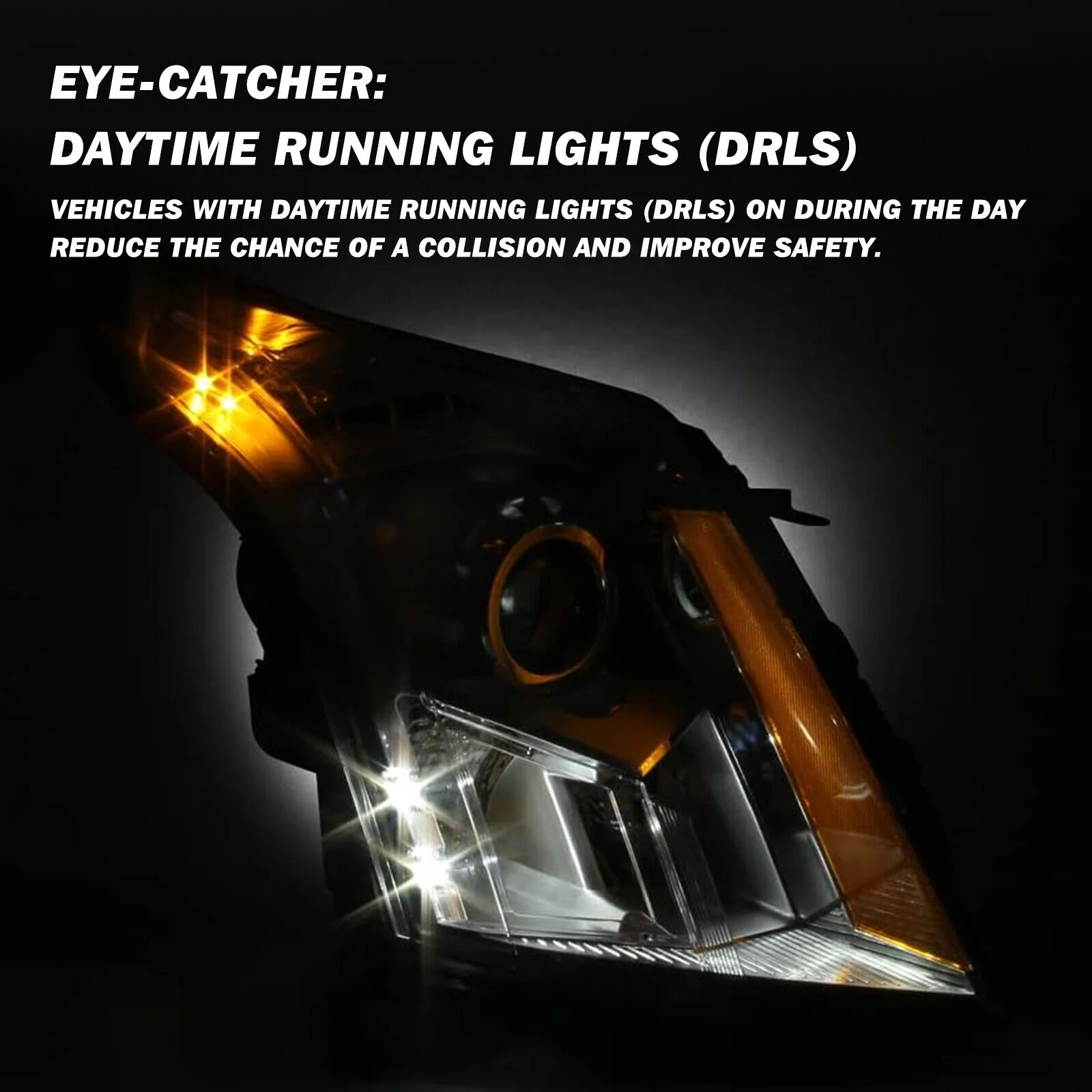 Halogen Right Side Projector Headlight RH for Cadillac SRX 2010-2016 - Image 3