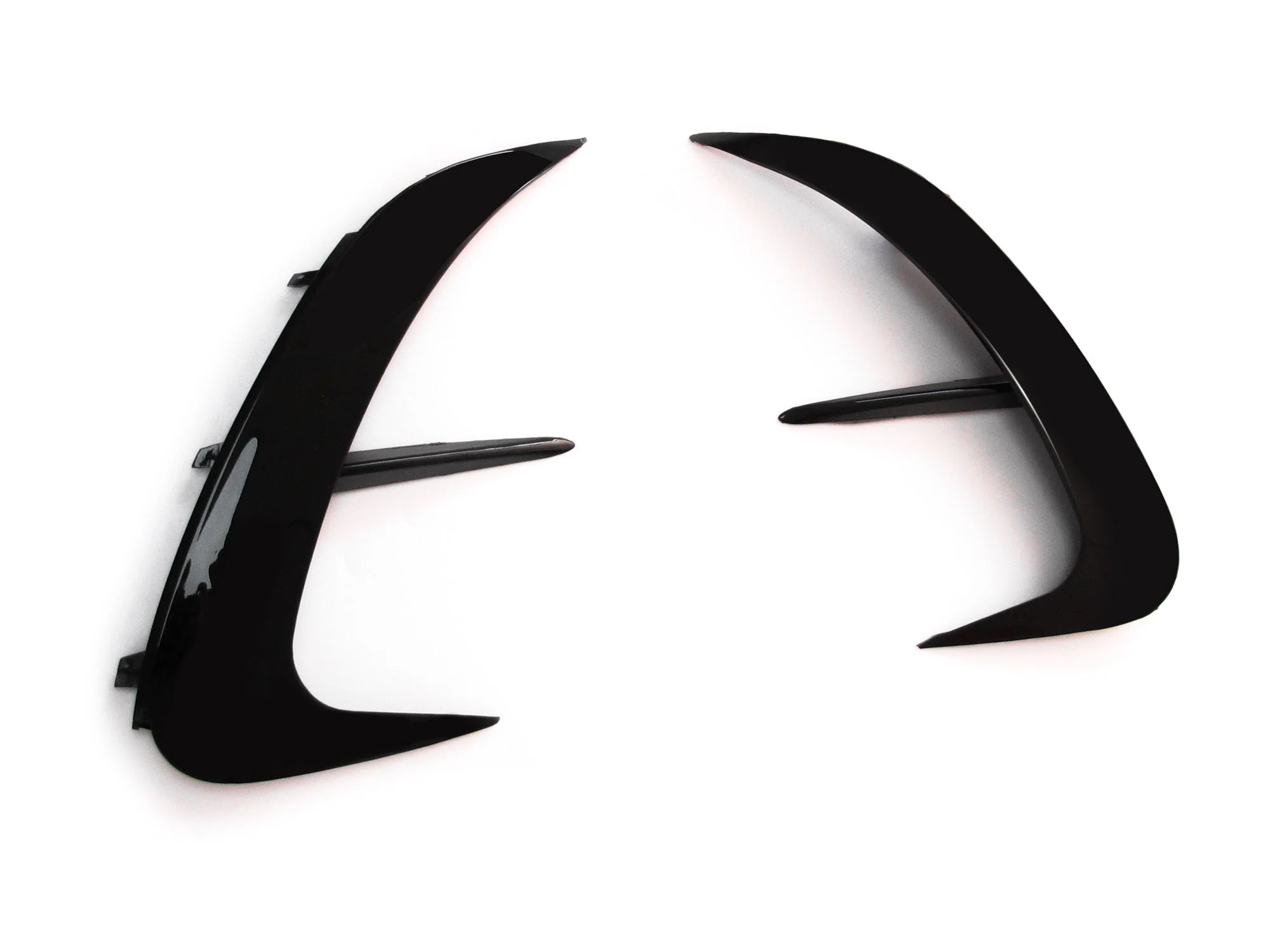 For 2022+ Mercedes C W206 S206 AMG Sport Rear Bumper Canards Side Air Vent Trims Glossy Black - Image 16