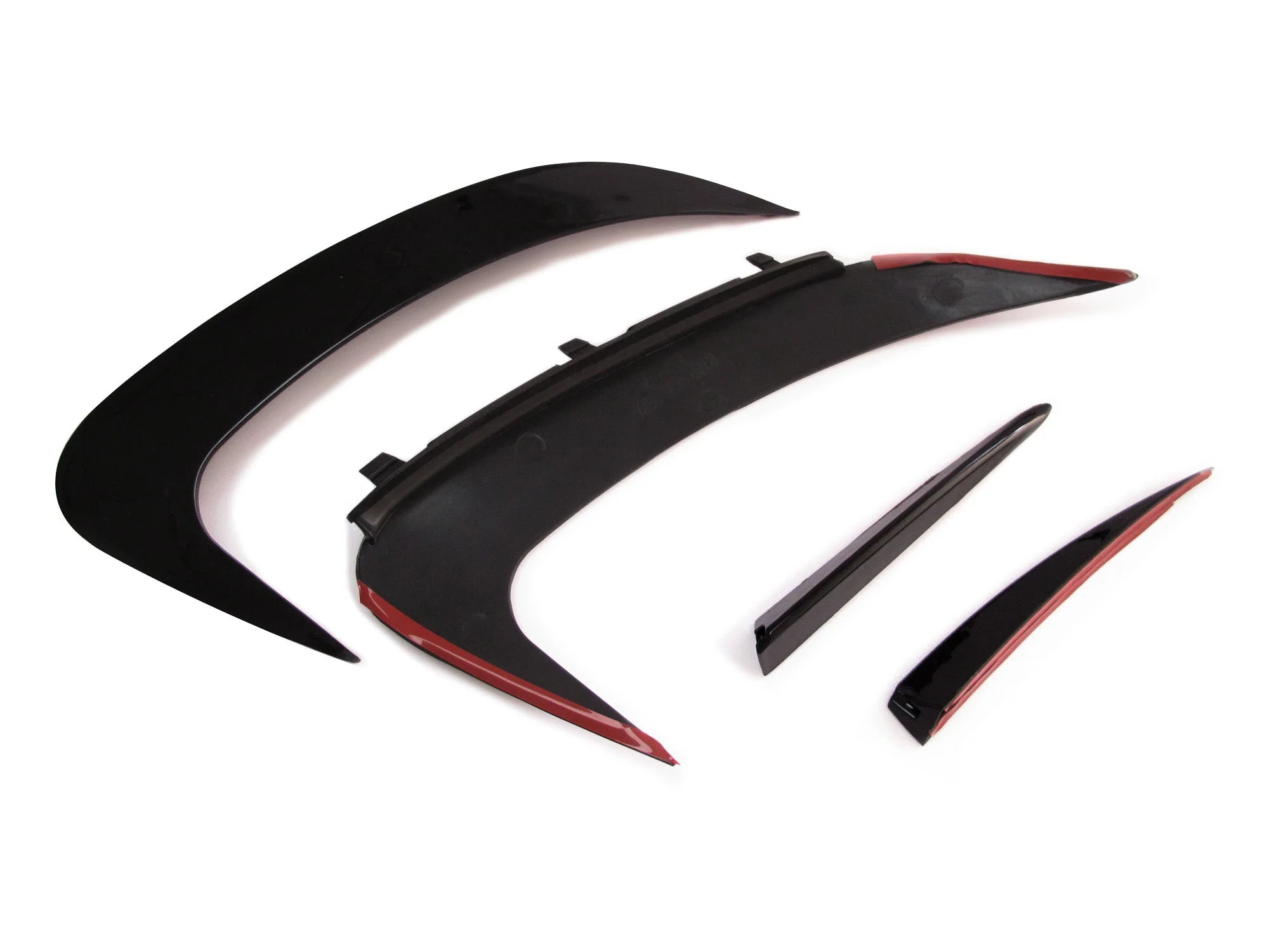 For 2022+ Mercedes C W206 S206 AMG Sport Rear Bumper Canards Side Air Vent Trims Glossy Black - Image 17