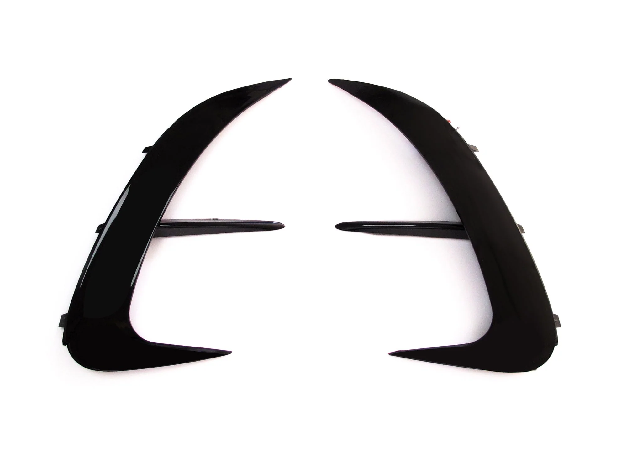 For 2022+ Mercedes C W206 S206 AMG Sport Rear Bumper Canards Side Air Vent Trims Glossy Black - Image 5
