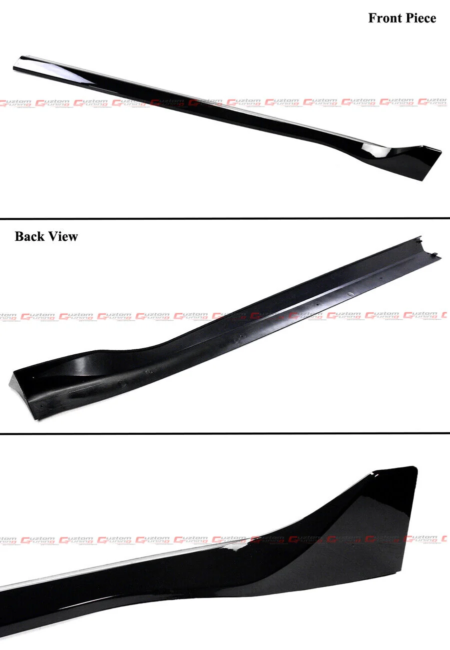 Gloss Black Side Skirt Extension For 2024-2025 Tesla Model 3 - Image 3