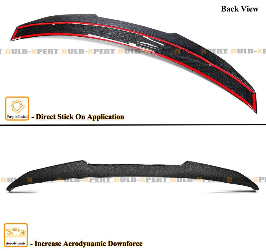 Honeycomb Carbon Fiber Duckbill Rear Trunk Spoiler For 2007-2015 Infiniti G35 G37 G25 Q40 Sedan Only - Image 2