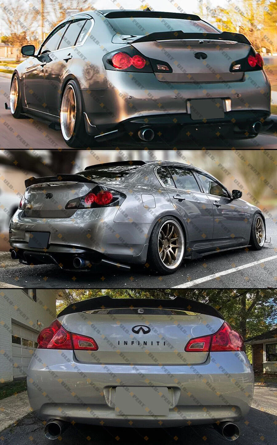 Honeycomb Carbon Fiber Duckbill Rear Trunk Spoiler For 2007-2015 Infiniti G35 G37 G25 Q40 Sedan Only - Image 4