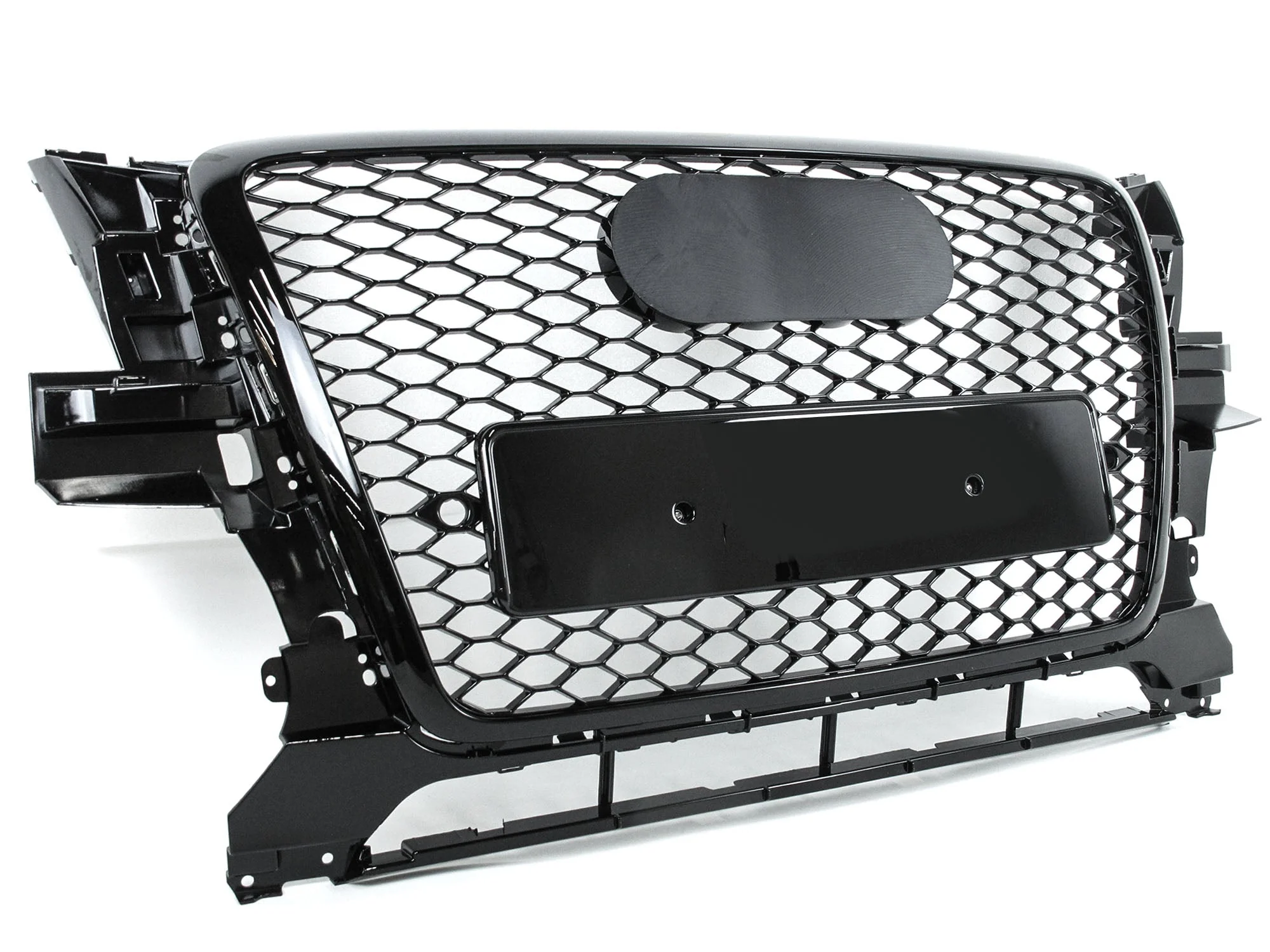 Fits 2009-2012 Audi Q5 SQ5 RSQ5-Style Front Upper Grill Grille Honeycomb Gloss Black - Image 6