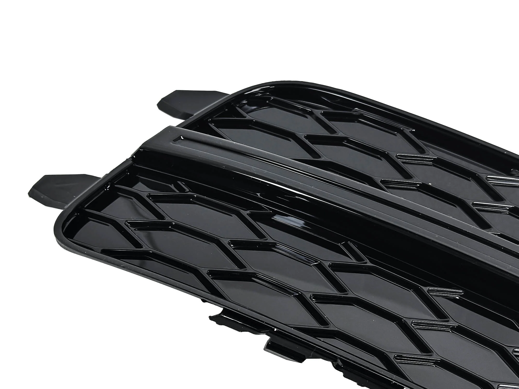 Pair For Audi A6 S-line S6 C7 2012-2015 Black Front Bumper Fog Light Lamp Cover Grille Grill - Image 10